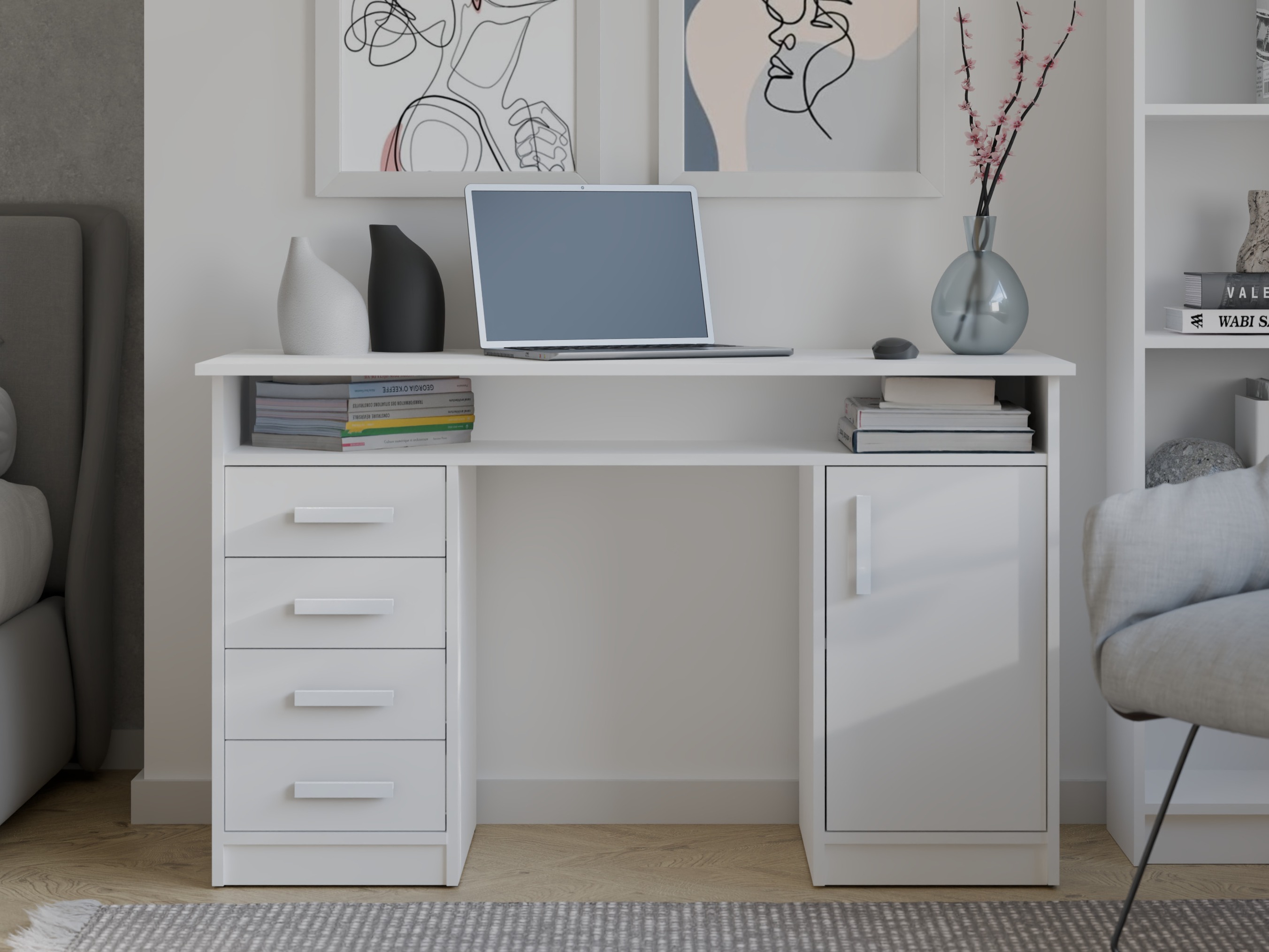 Uredski stol Mandeville 329 (Bijela)