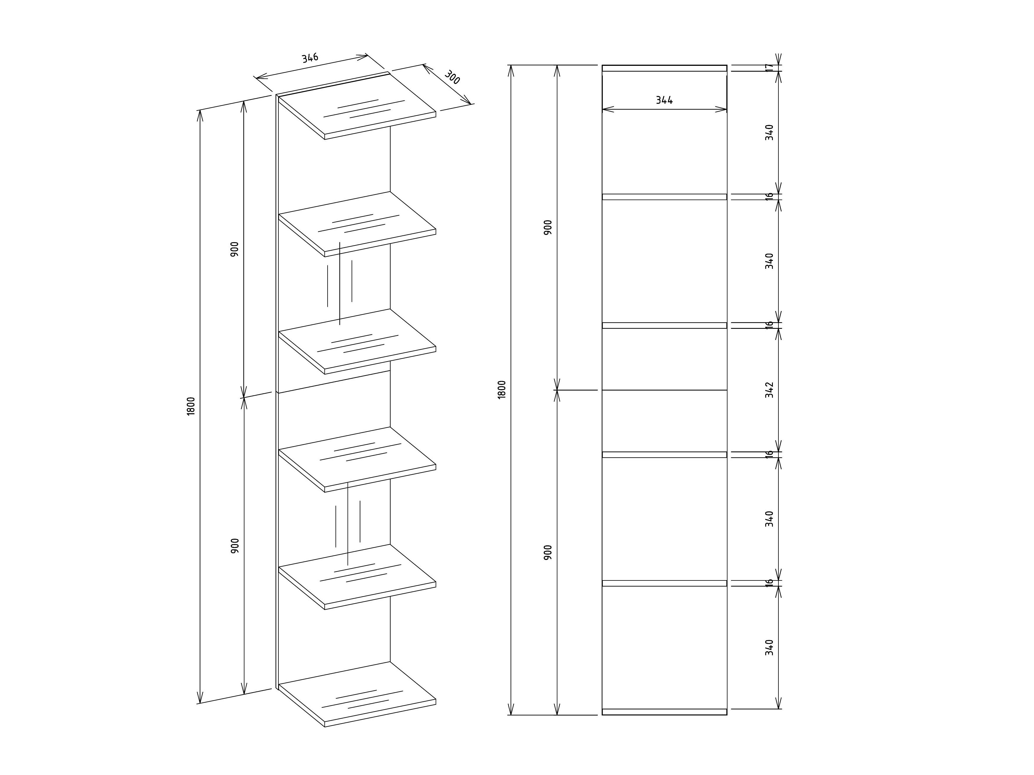 Polica Mandeville 333