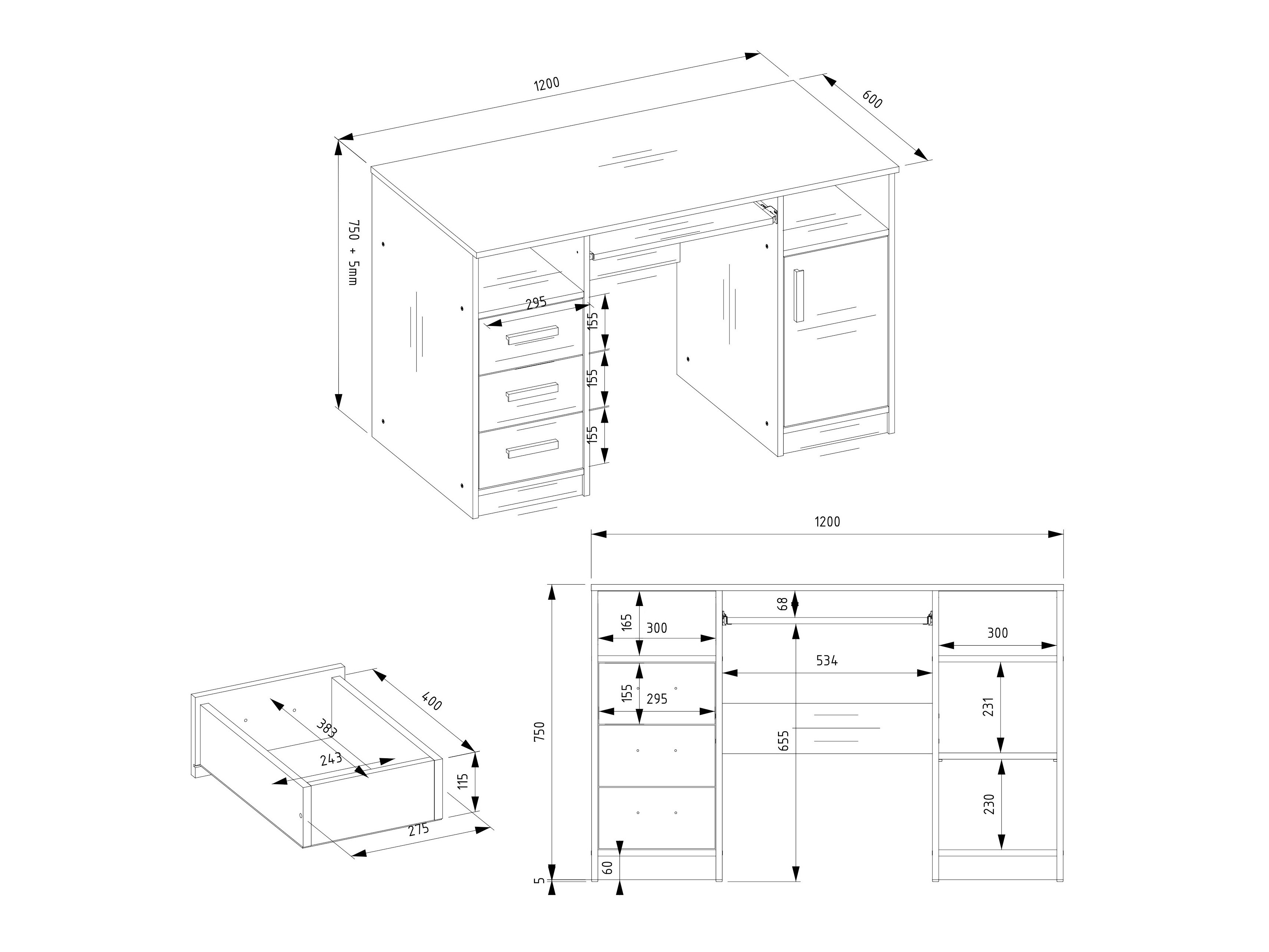 Uredski stol Mandeville 330 (Bijela)
