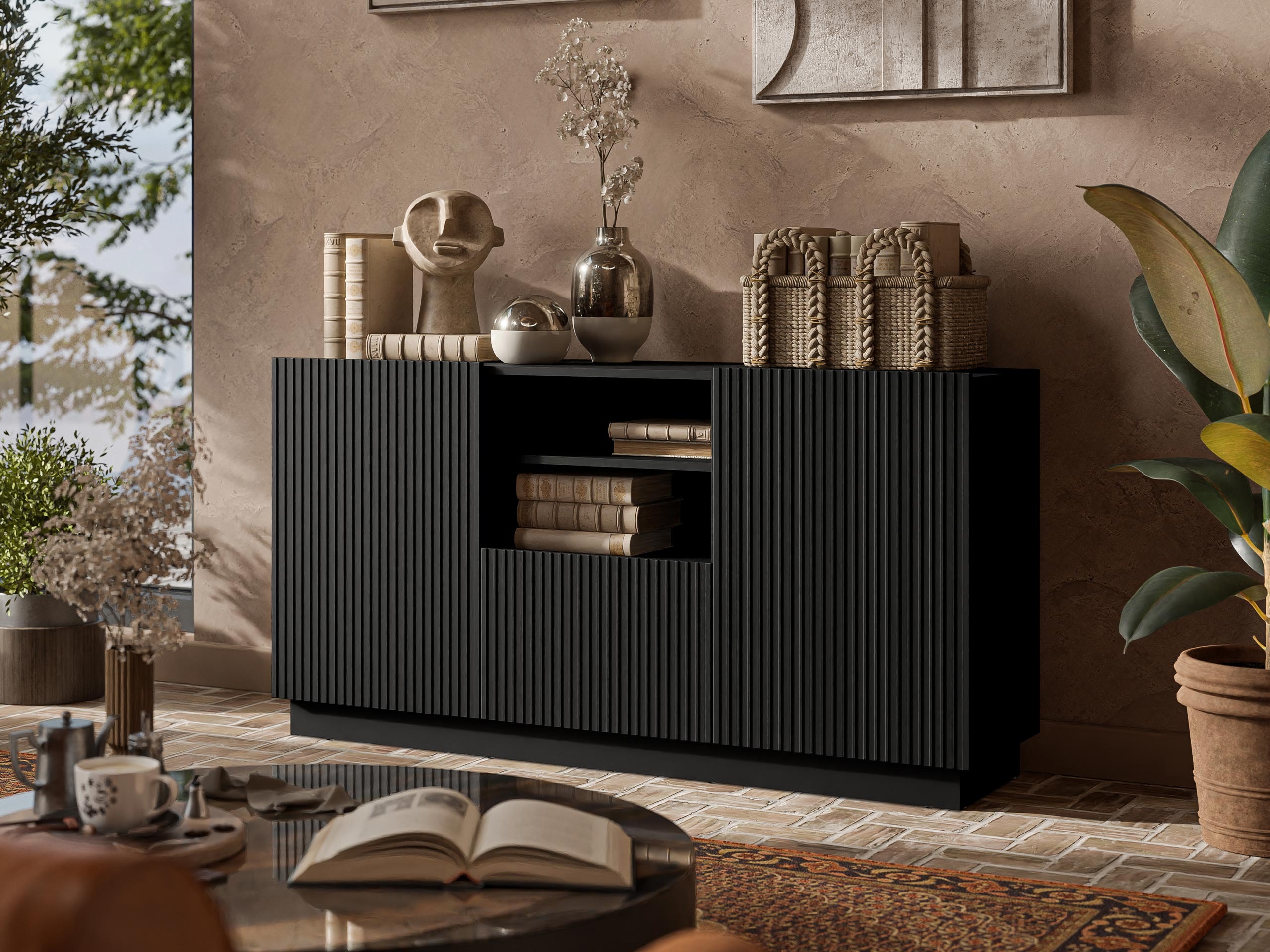 Komoda Lusonu 100 (Crna)