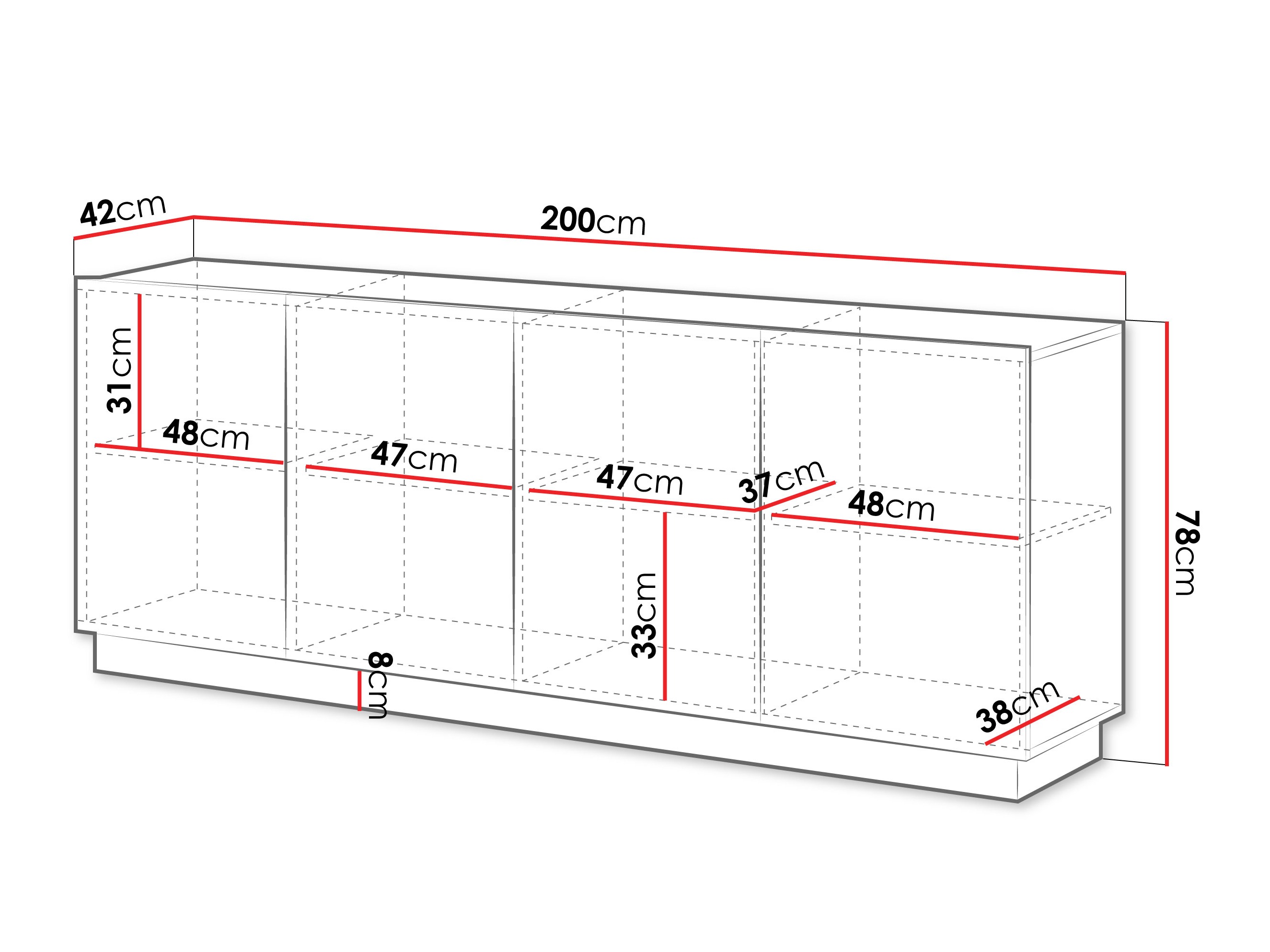 Ormarić Lingua (Bijela)