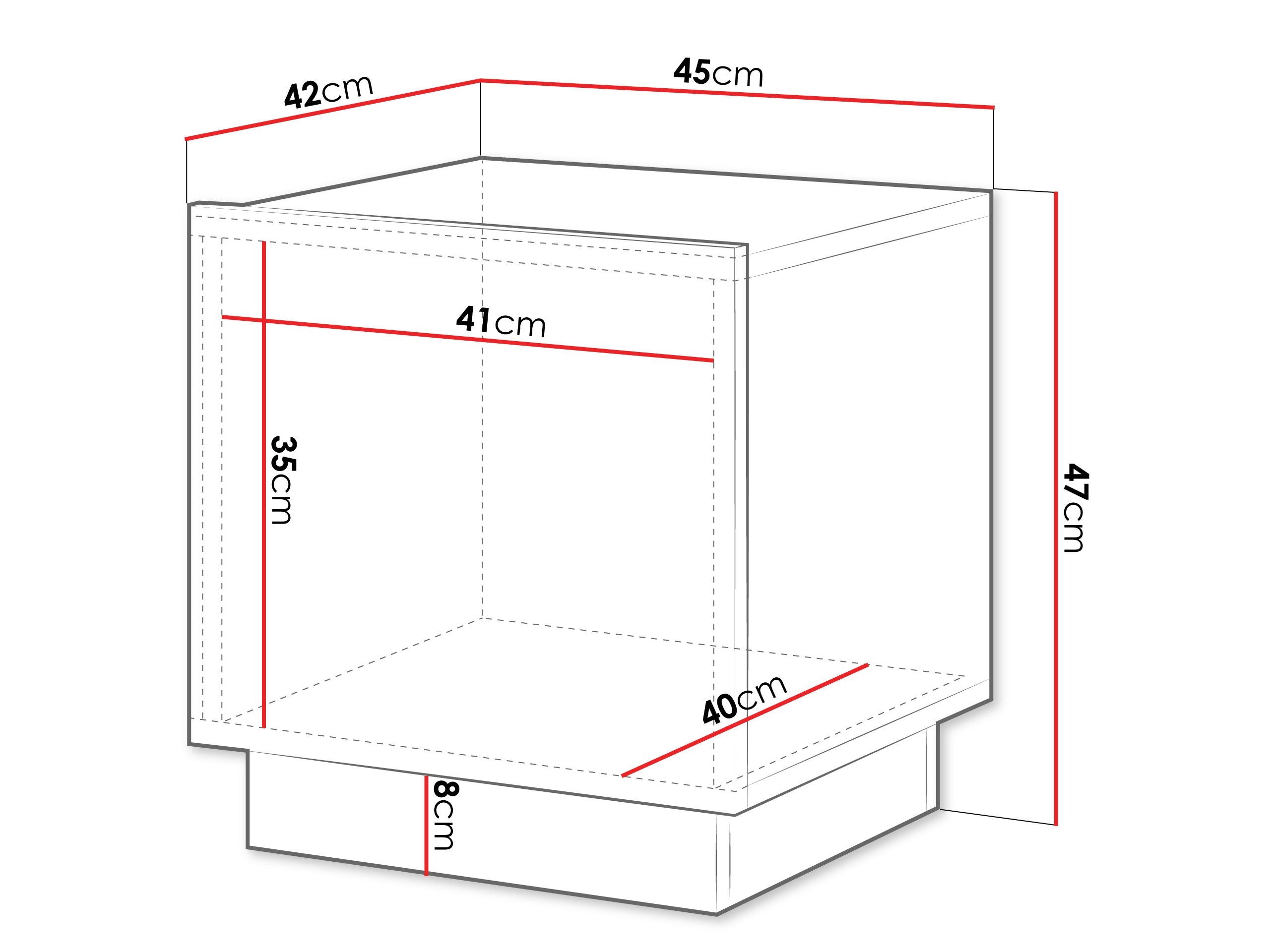 Set noćnih ormarića Lingua (Bijela)