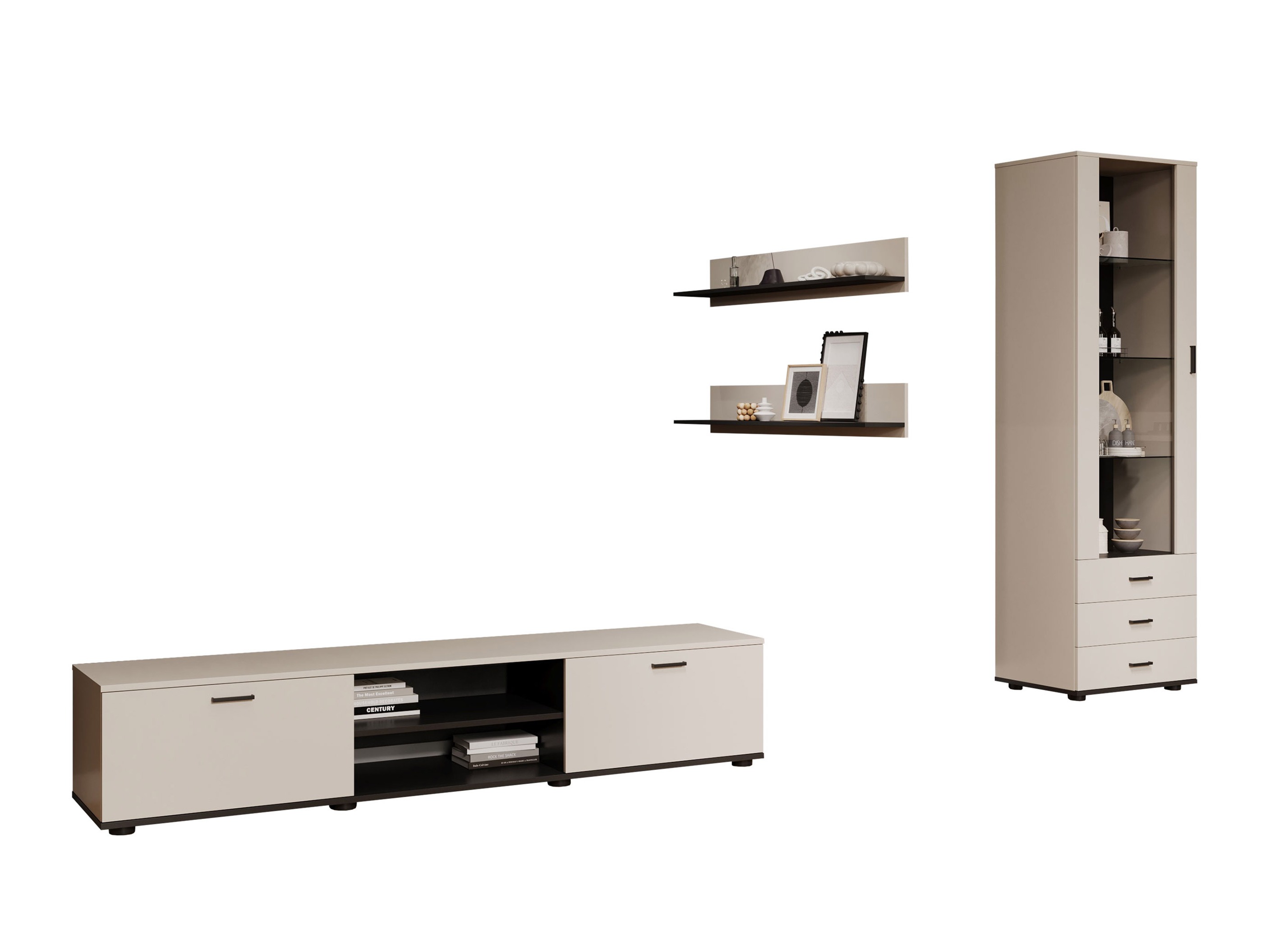 Set za dnevni boravak Tornola 107 (Kašmir + Crna)