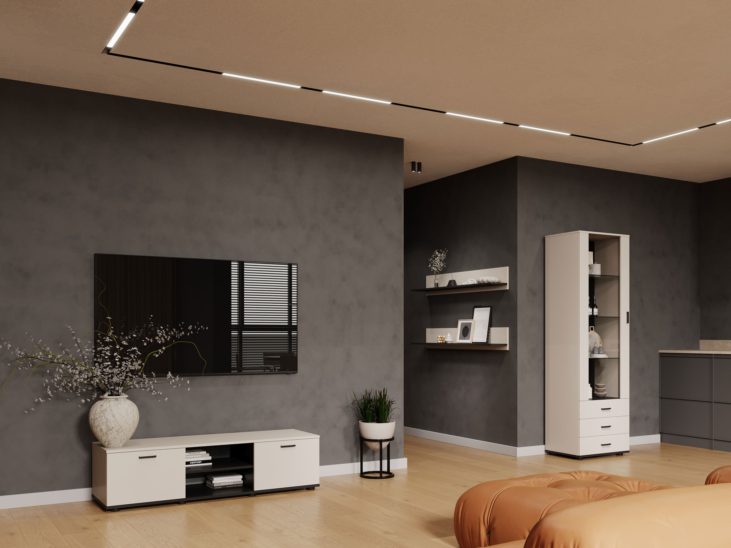 Set za dnevni boravak Tornola 110 (Kašmir + Crna)