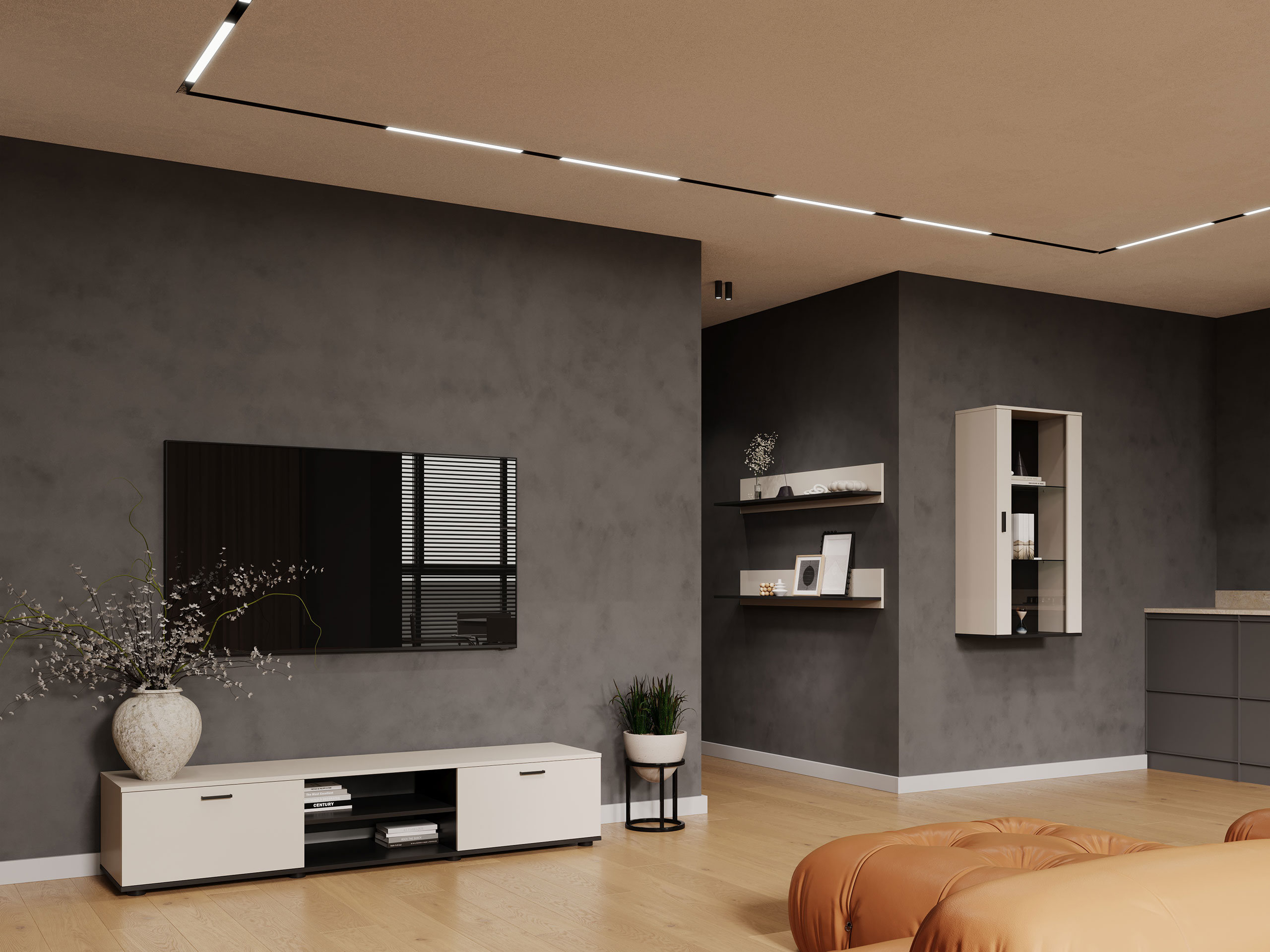 Set za dnevni boravak Tornola 113 (Kašmir + Crna)