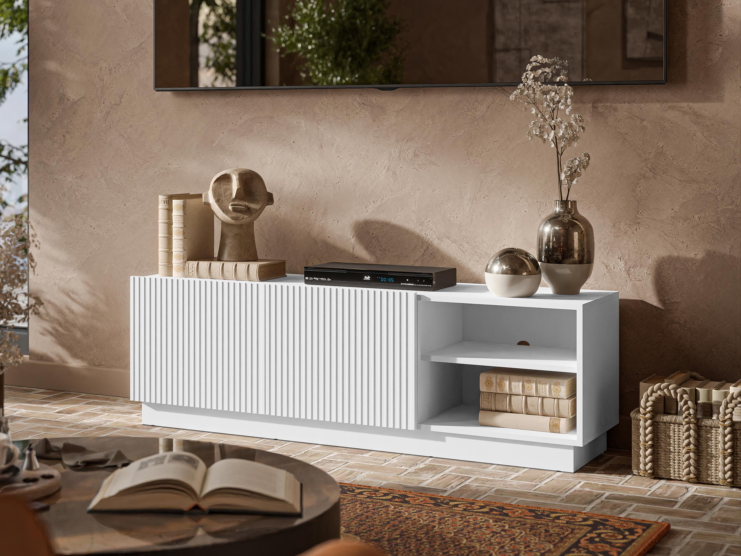 TV stol Lusonu 103 (Bijela)