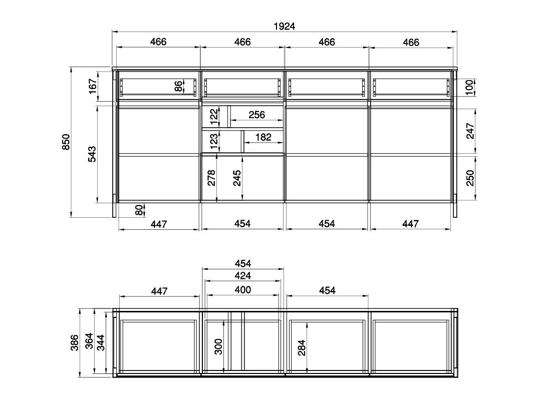 Komoda Fermaru 105 (Bijela + Hrast)