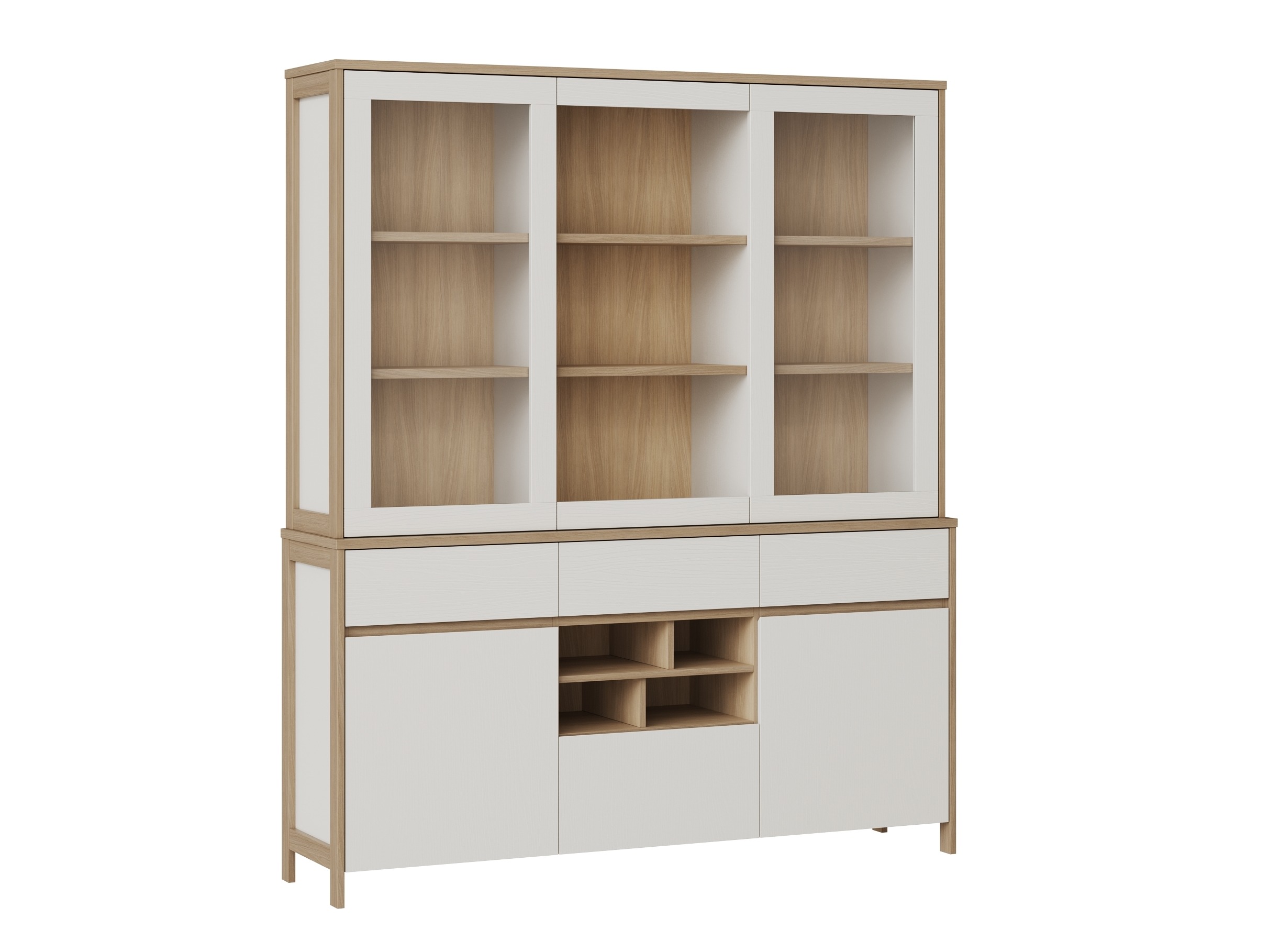 Polica Fermaru 100 (Bijela + Hrast)