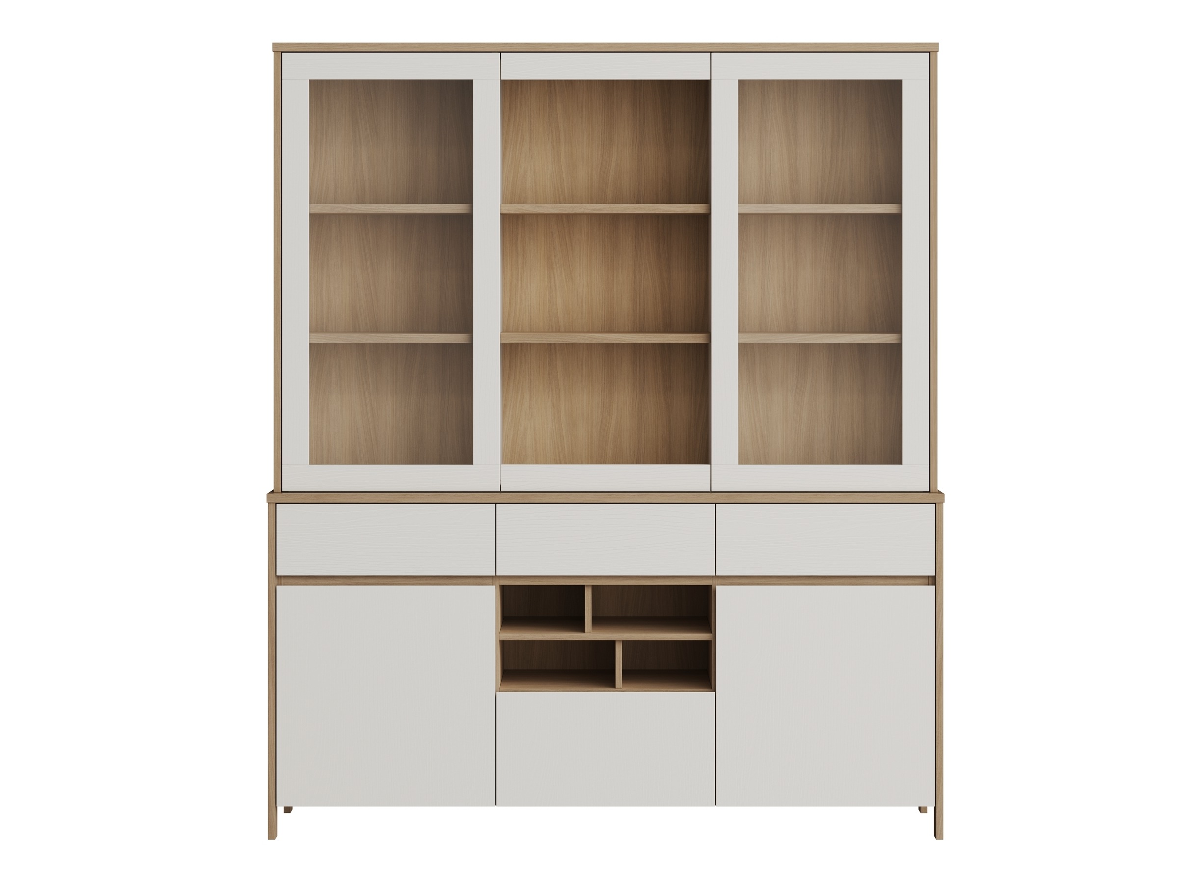 Polica Fermaru 100 (Bijela + Hrast)