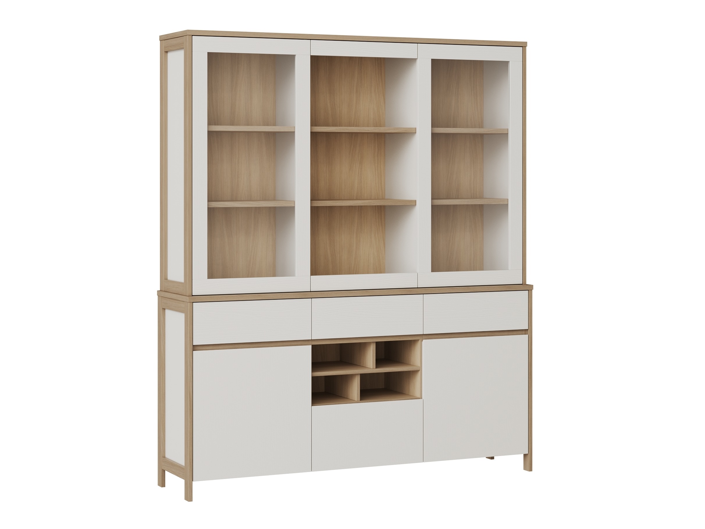 Polica Fermaru 100 (Bijela + Hrast)