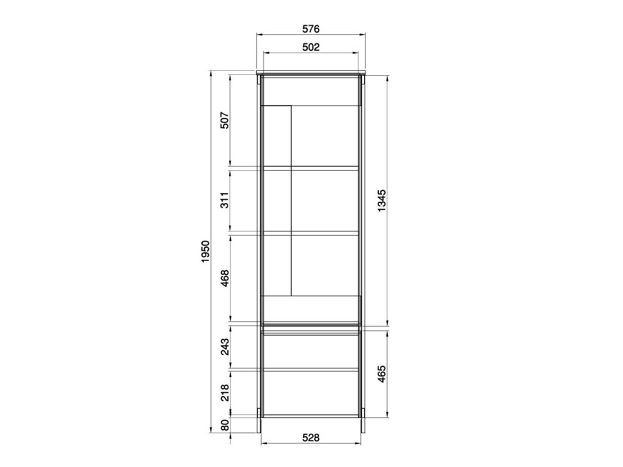 Polica Fermaru 101 (Zagasito zelena + Hrast)