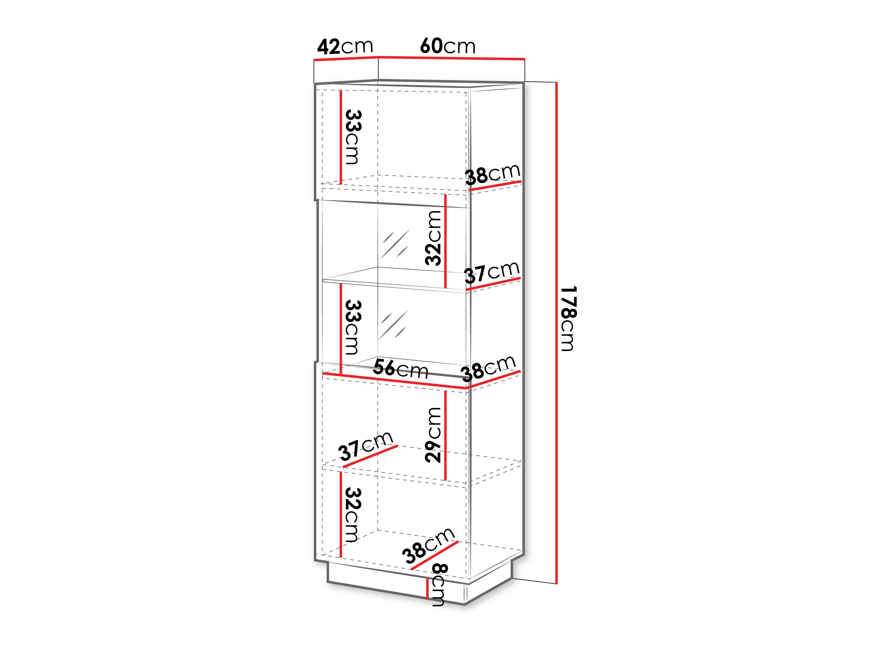 Polica Lusonu 106 (Bijela)