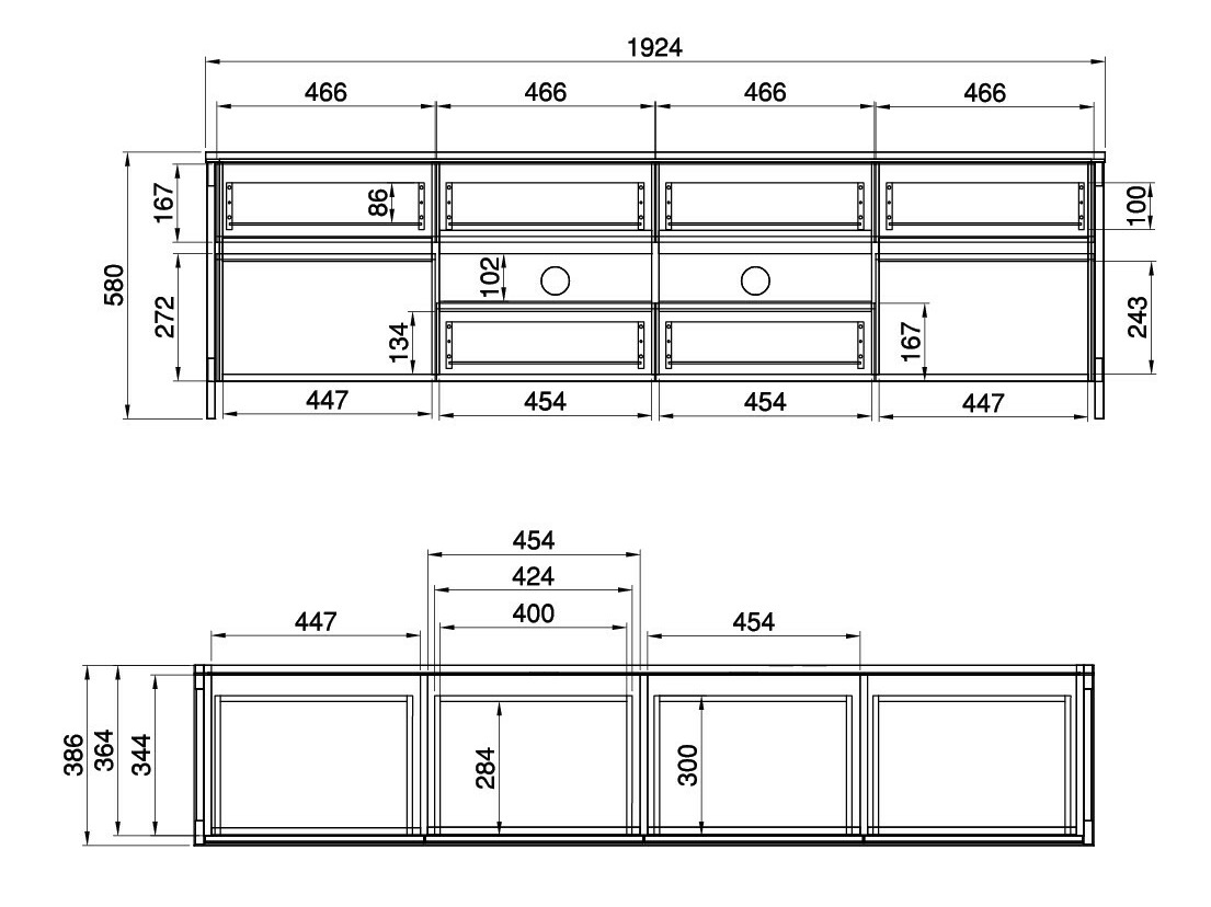TV stol Fermaru 103 (Zagasito zelena + Hrast)