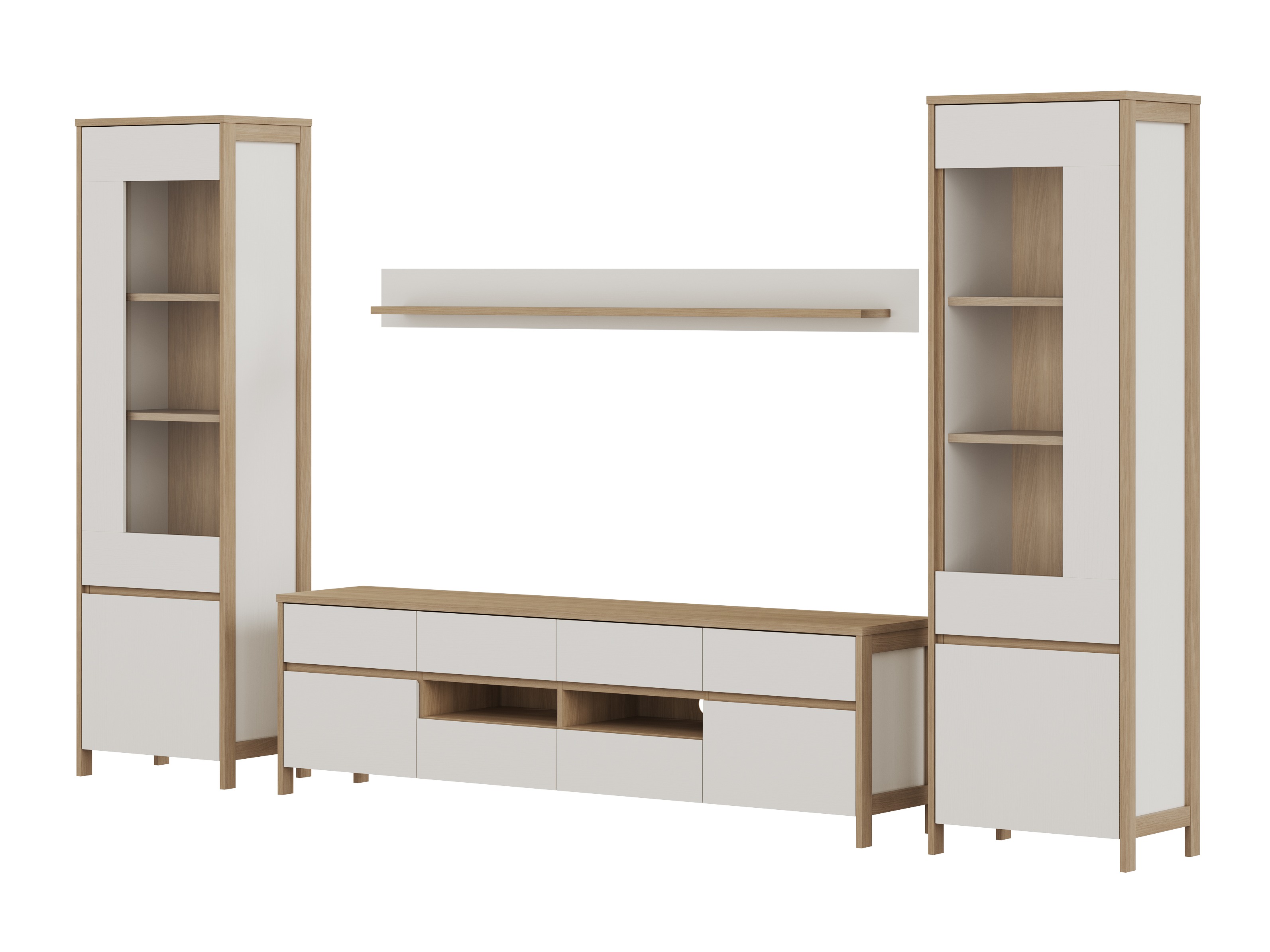 Dnevni boravak Fermaru 111 (Bijela + Hrast)