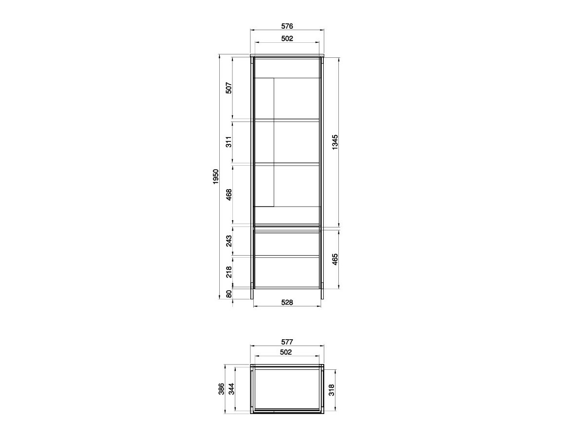 Set za dnevni boravak Fermaru 110 (Bijela + Hrast)