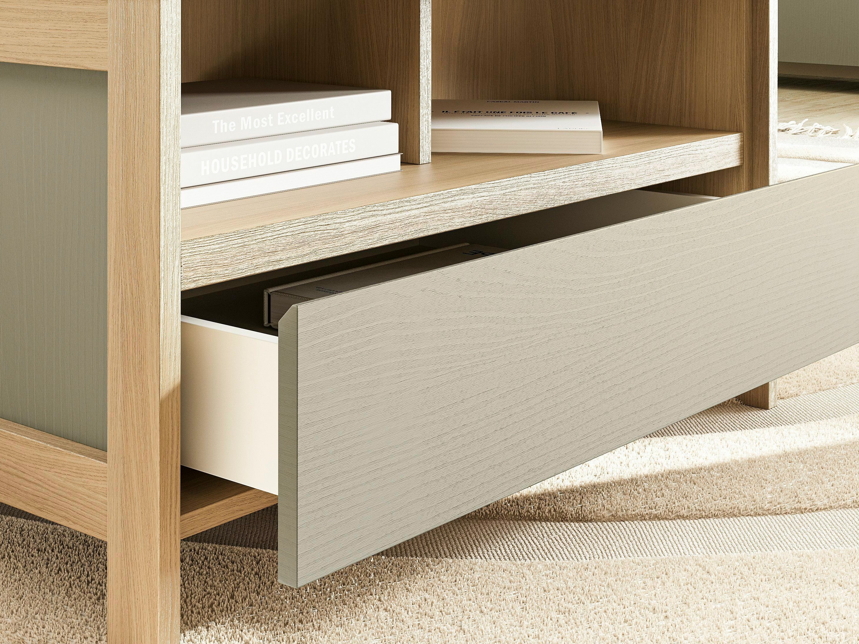 Stolić za kavu Fermaru 107 (Zagasito zelena + Hrast)