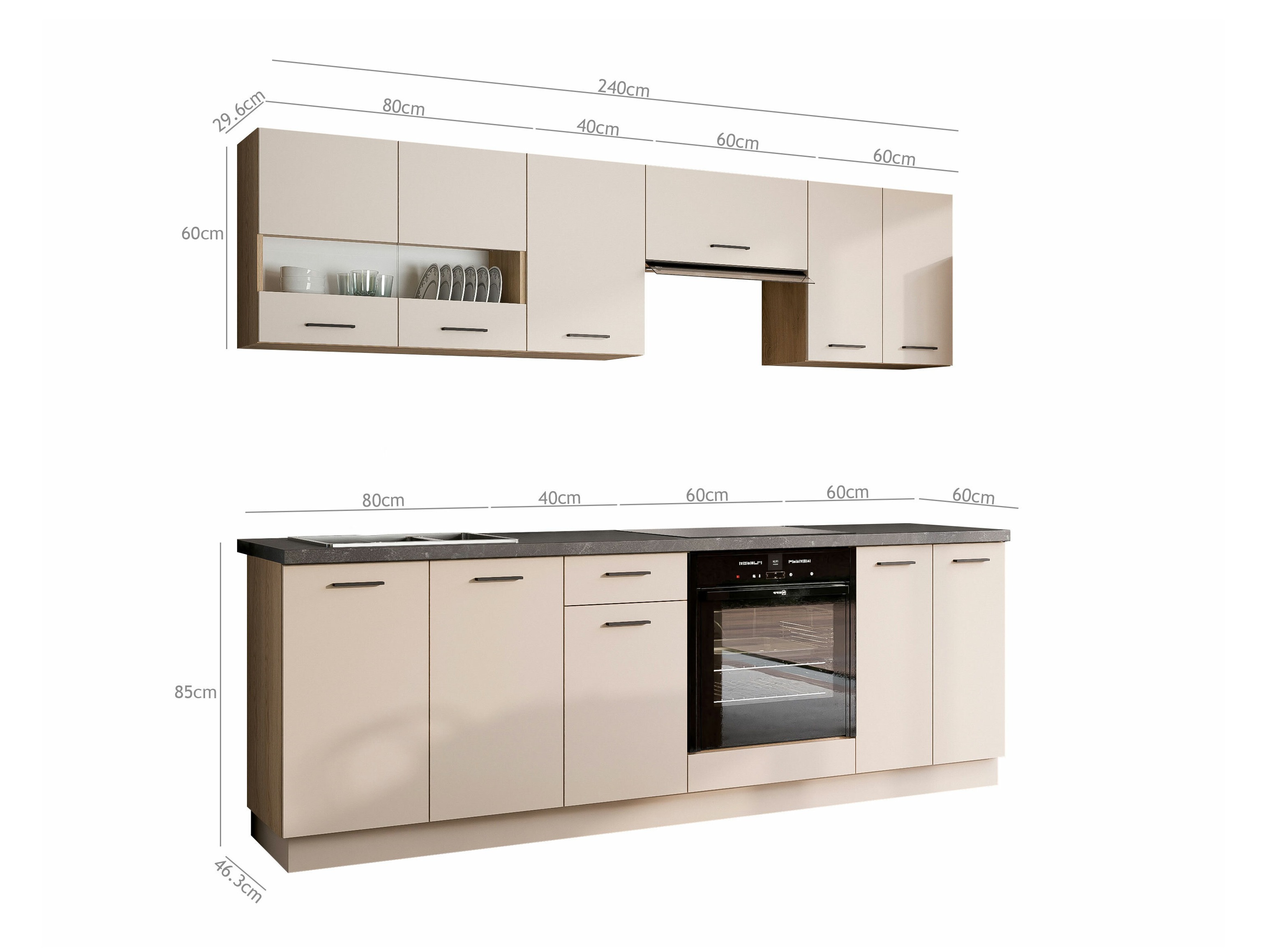 Modularan kuhinjski set Ati Cashmere 131