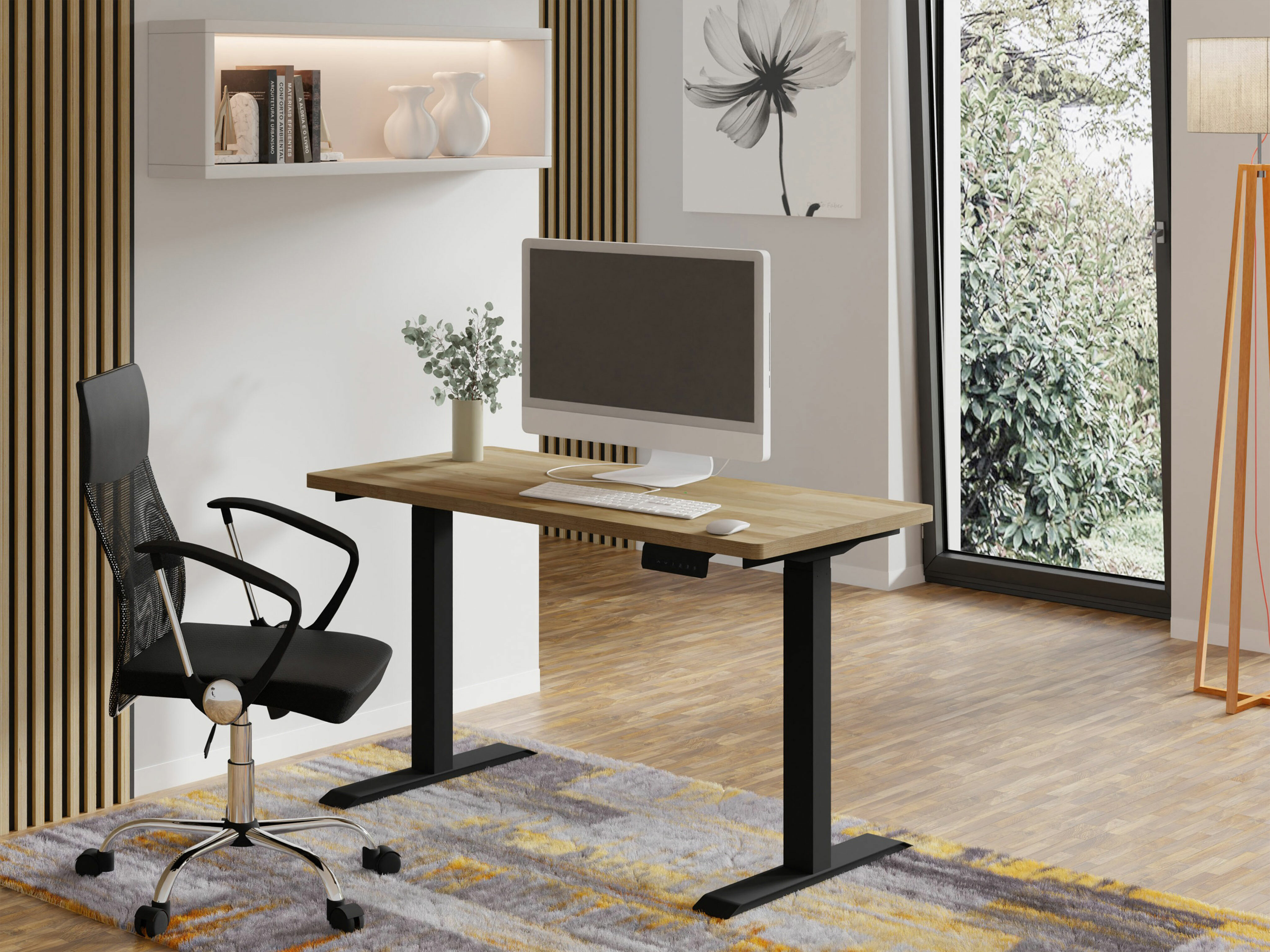 Radni stol podesiv po visini Buffalo 200 (Crna)