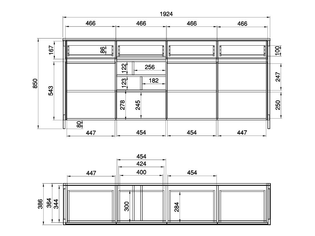 Set namještaja Fermaru 114 (Bijela + Hrast)
