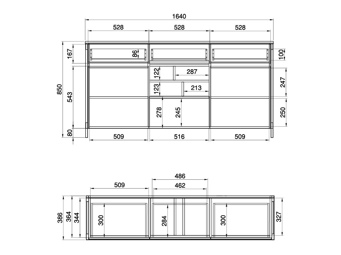Set za kućni ured Fermaru 116 (Zagasito zelena + Hrast)
