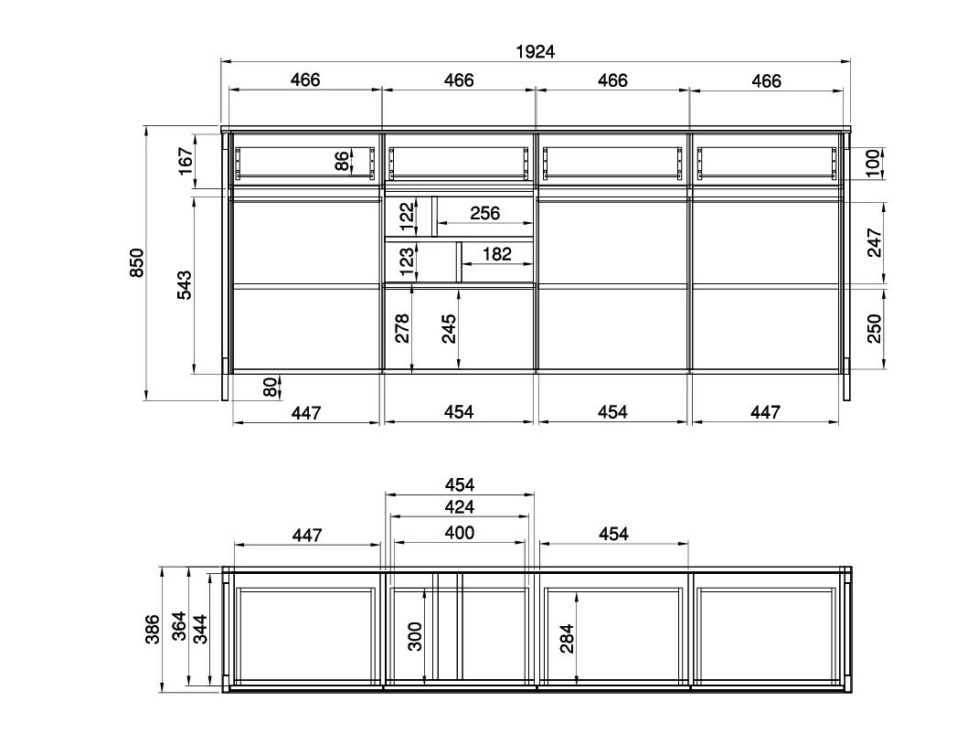Set za kućni ured Fermaru 117 (Zagasito zelena + Hrast)
