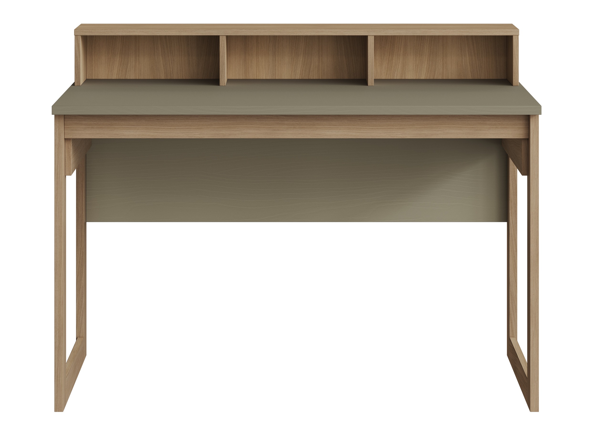 Uredski stol Fermaru 115 (Zagasito zelena + Hrast)