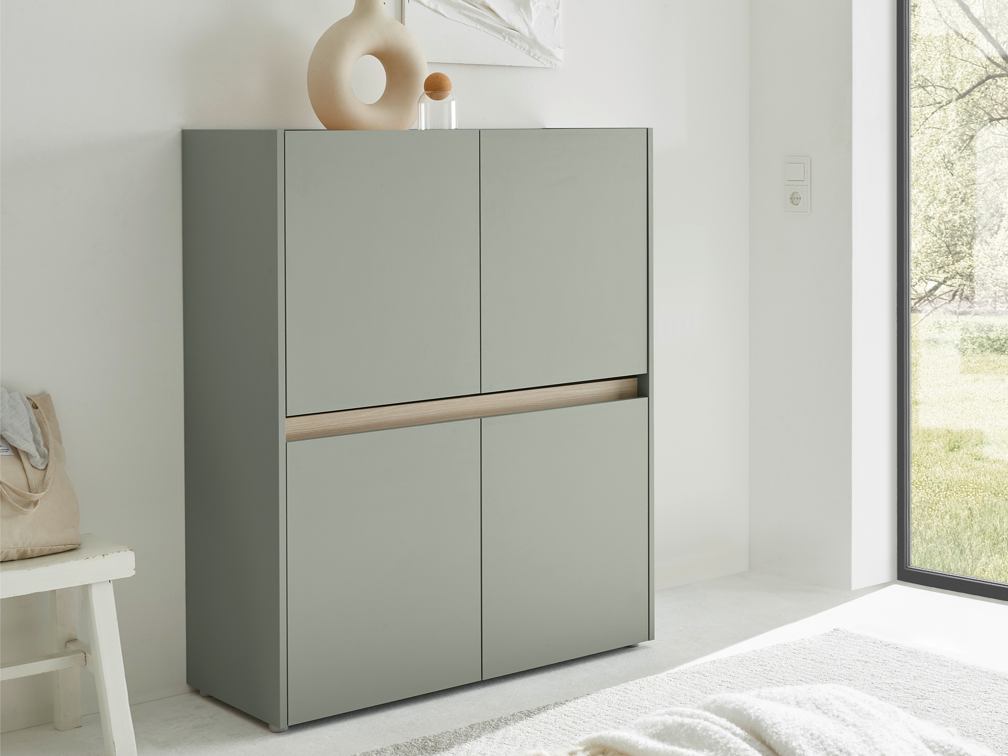 Ormarić Elbsori 111 (Zelena + Hrast)