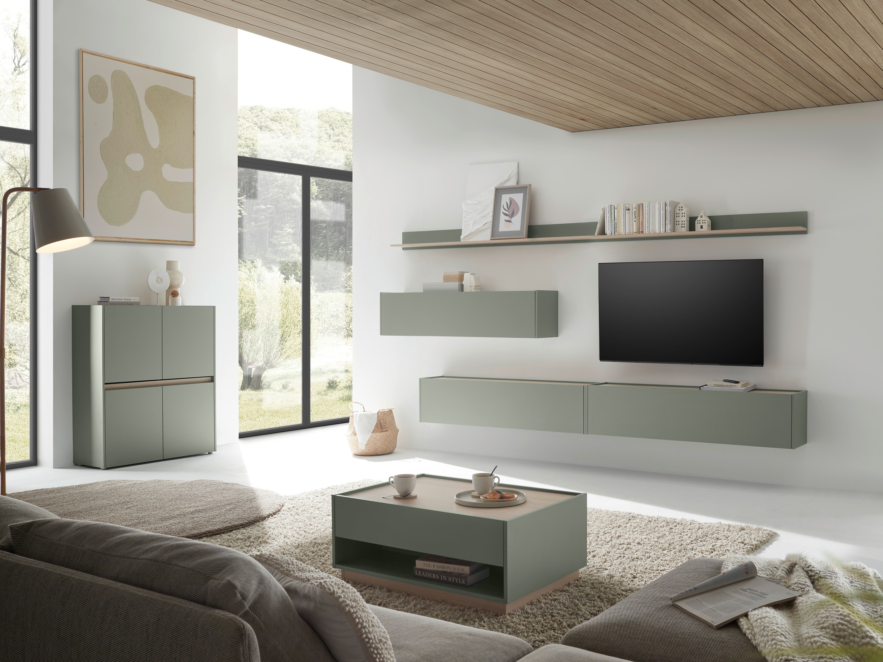 Ormarić Elbsori 111 (Zelena + Hrast)