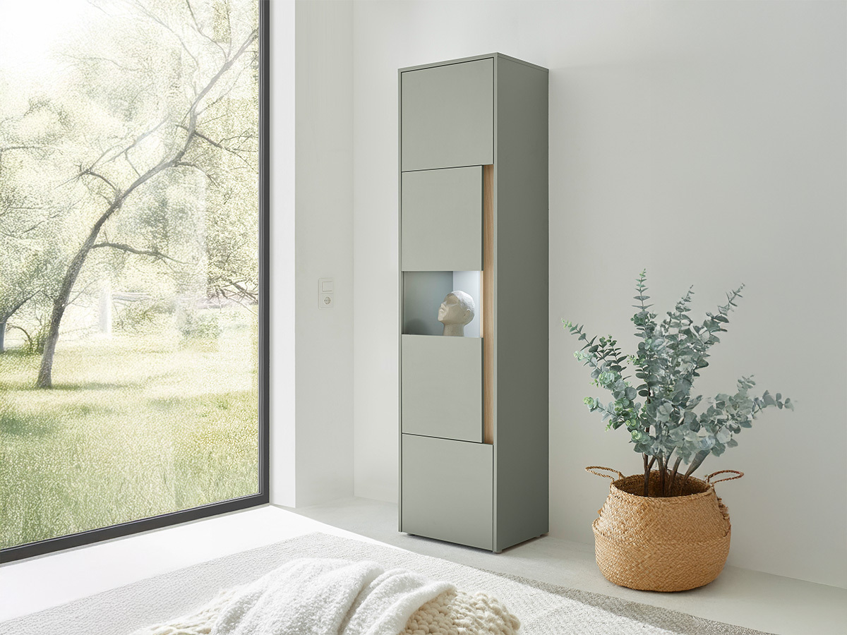 Polica Elbsori 100 (Zelena + Hrast)