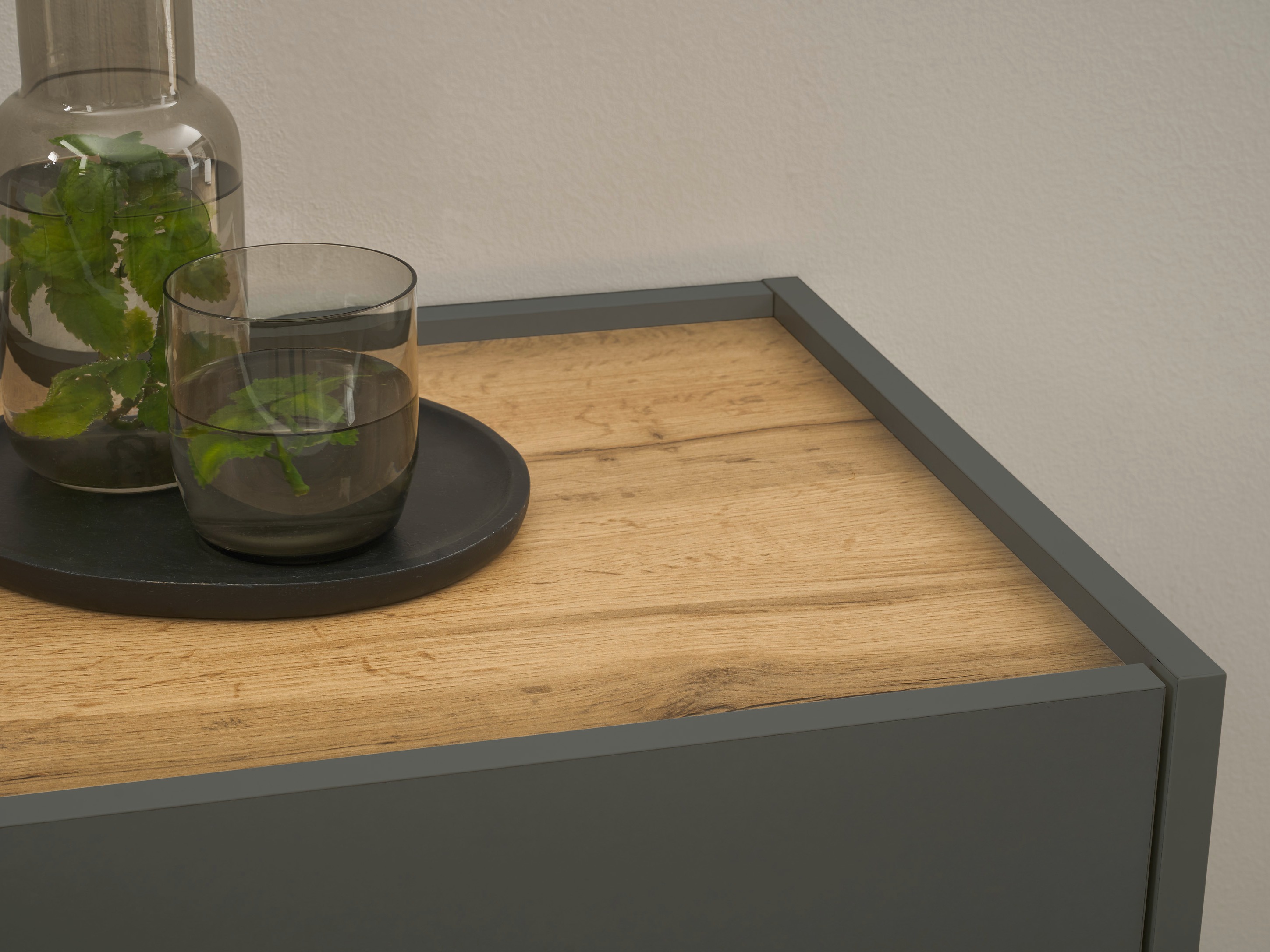 Polica za cipele Elbsori 173 (Antracit + Hrast Wotan)