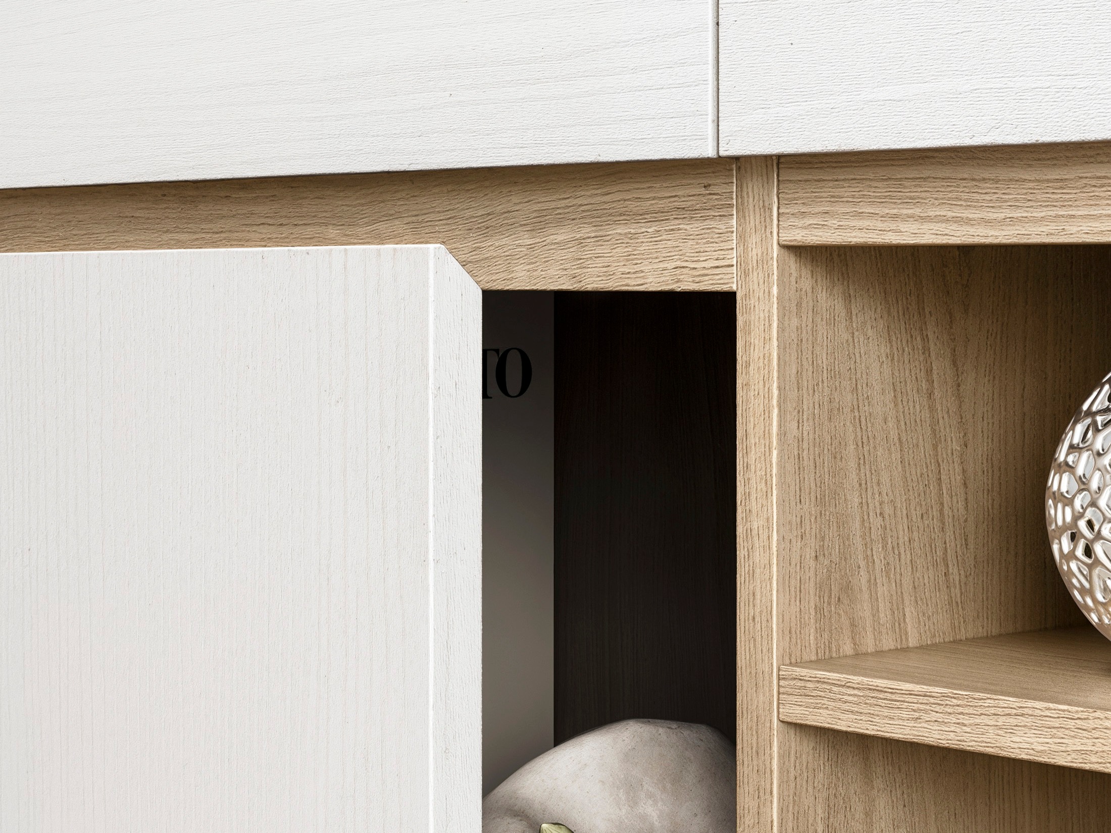 Set namještaja Fermaru 114 (Bijela + Hrast)