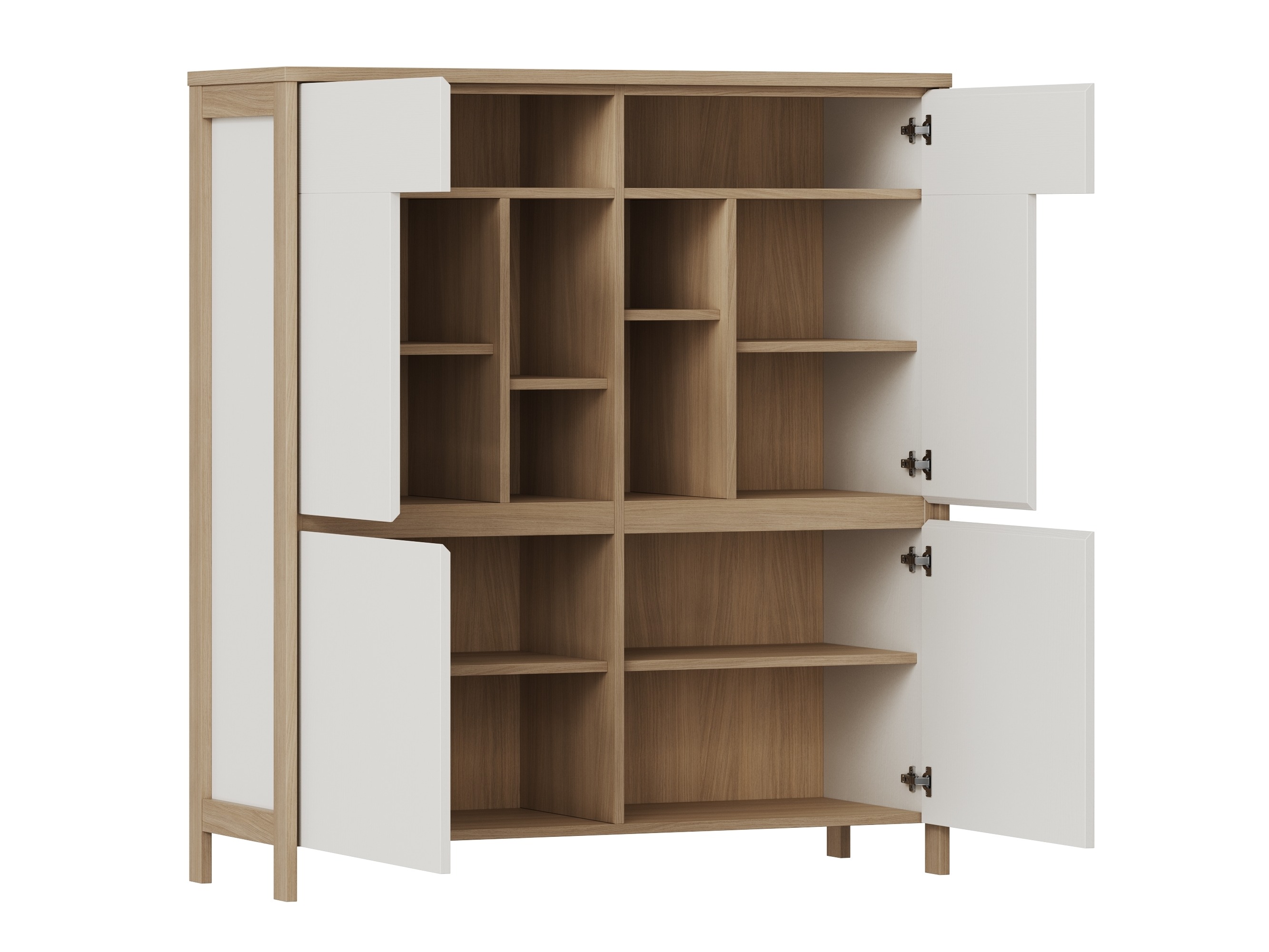 Set za dnevni boravak Fermaru 110 (Bijela + Hrast)