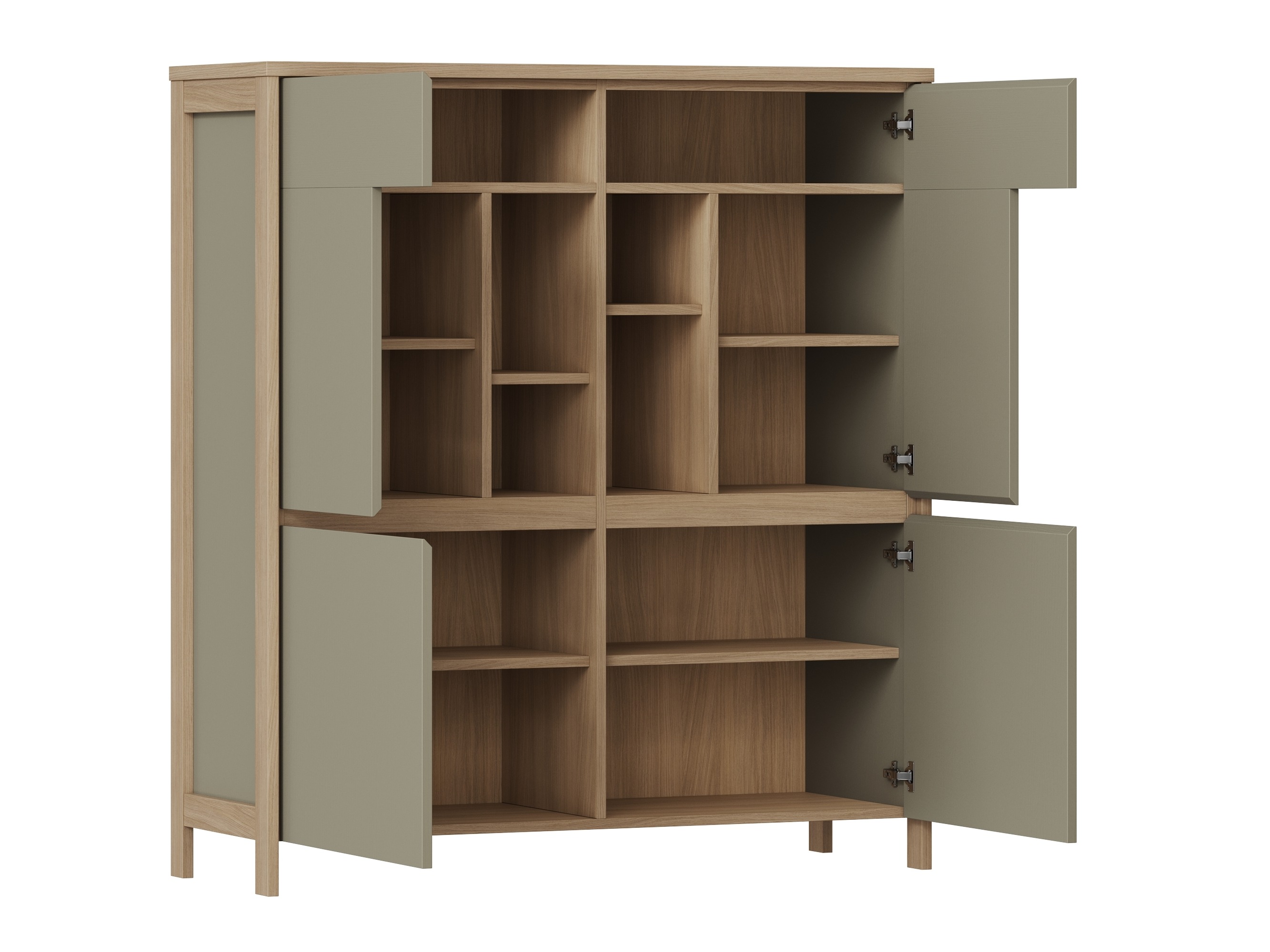 Set za dnevni boravak Fermaru 112 (Zagasito zelena + Hrast)