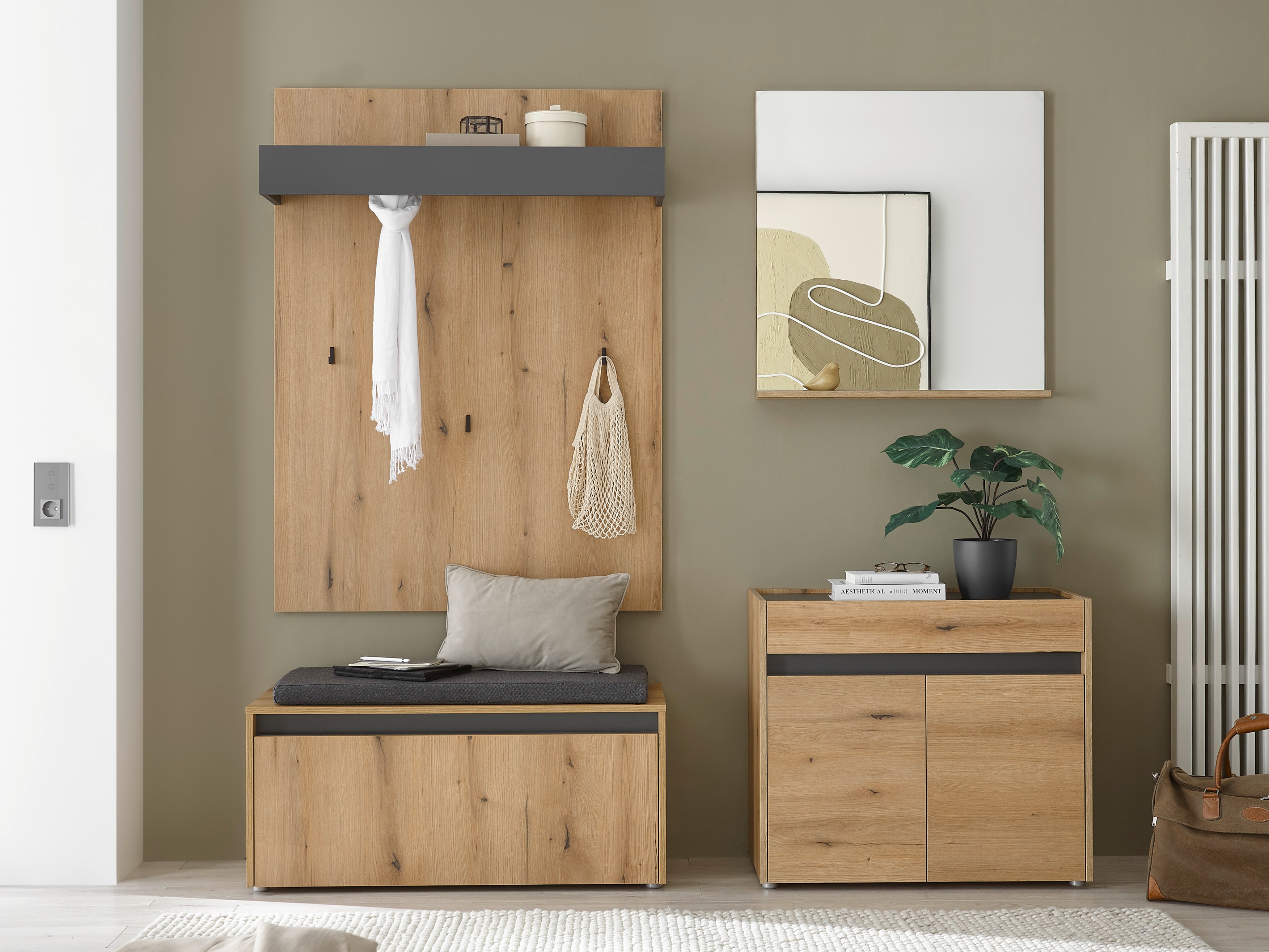 Set za hodnik Elbsori 168 (Hrast)