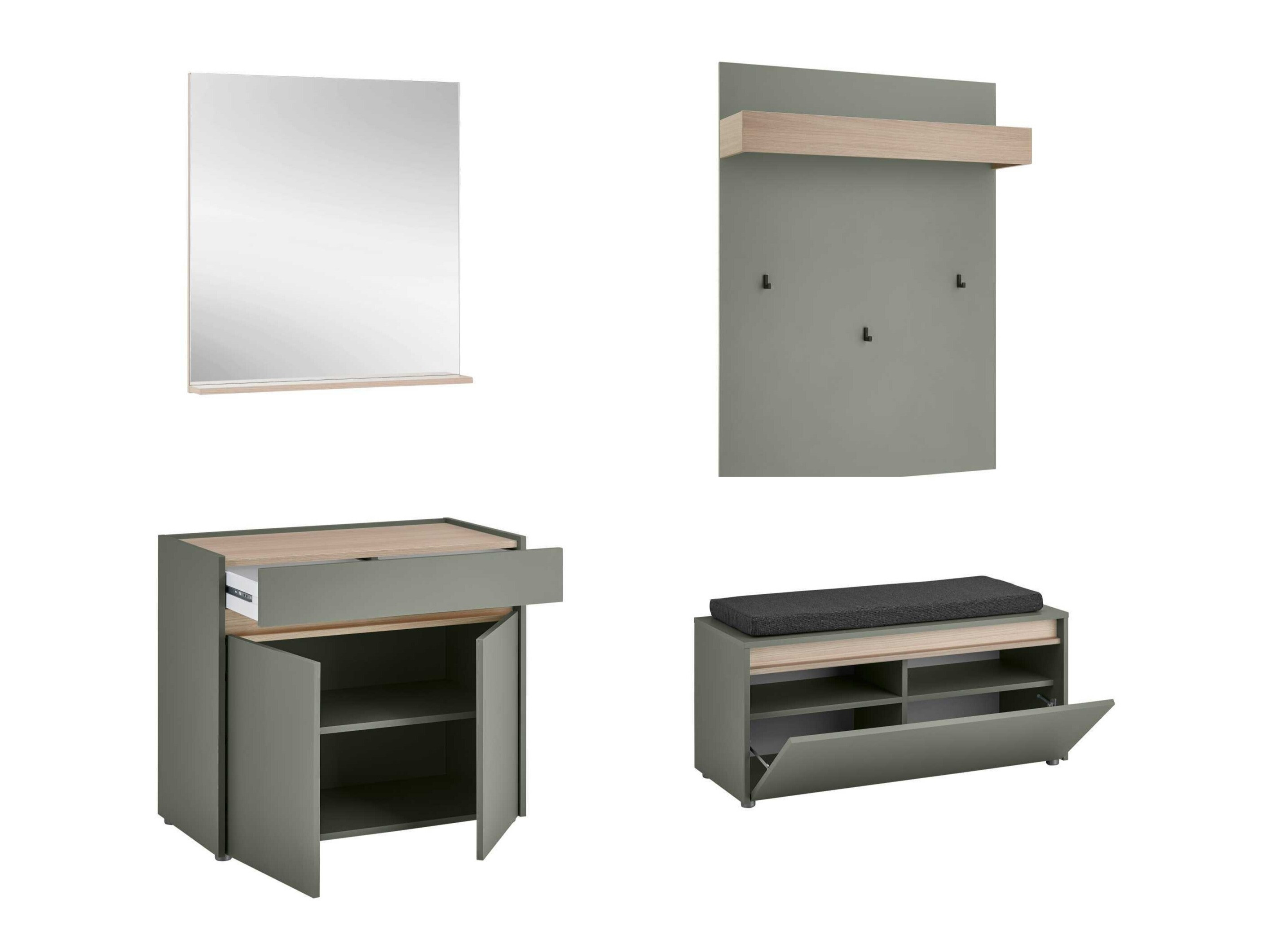 Set za hodnik Elbsori 168 (Zelena)