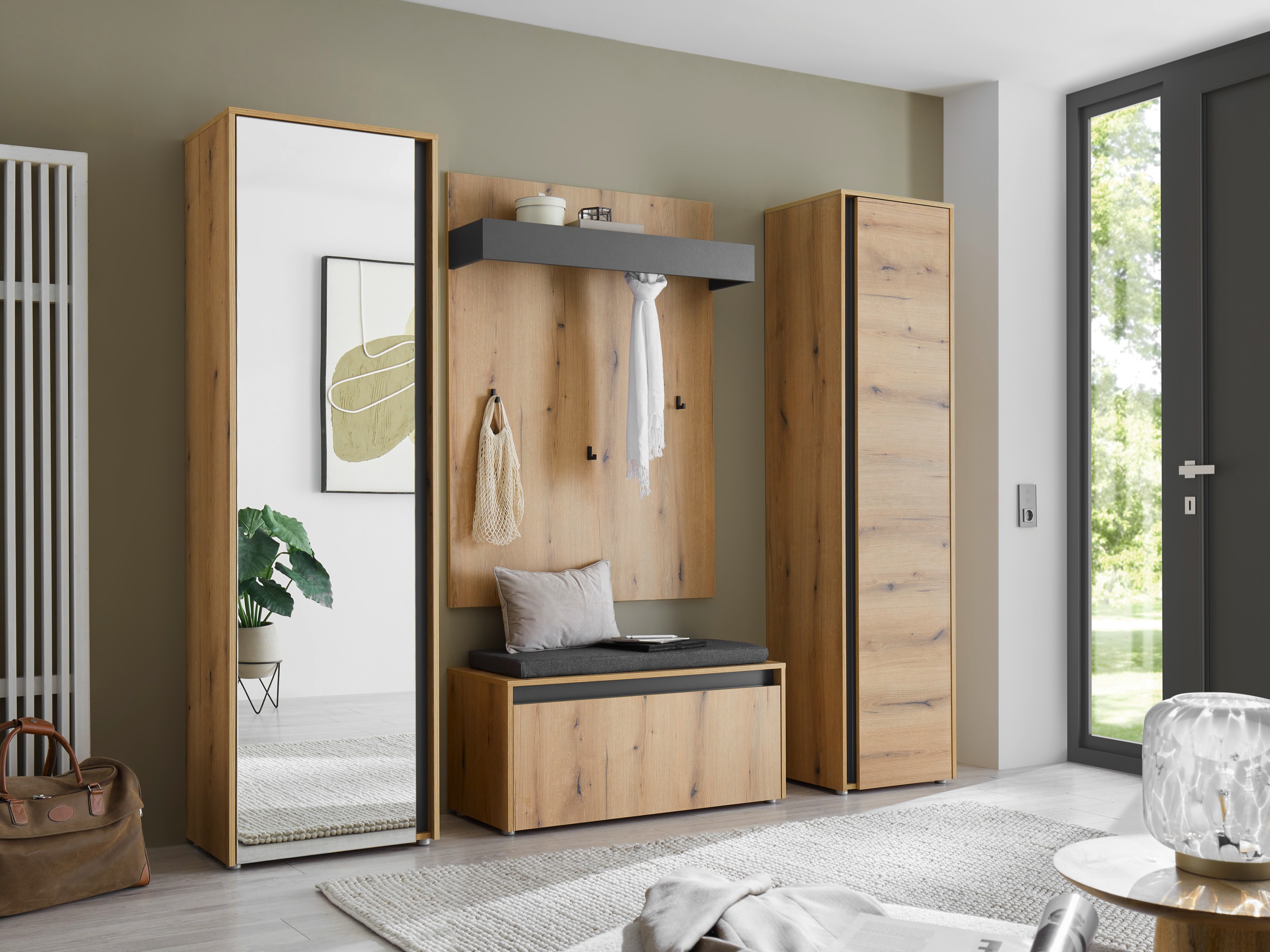 Set za hodnik Elbsori 169 (Hrast)