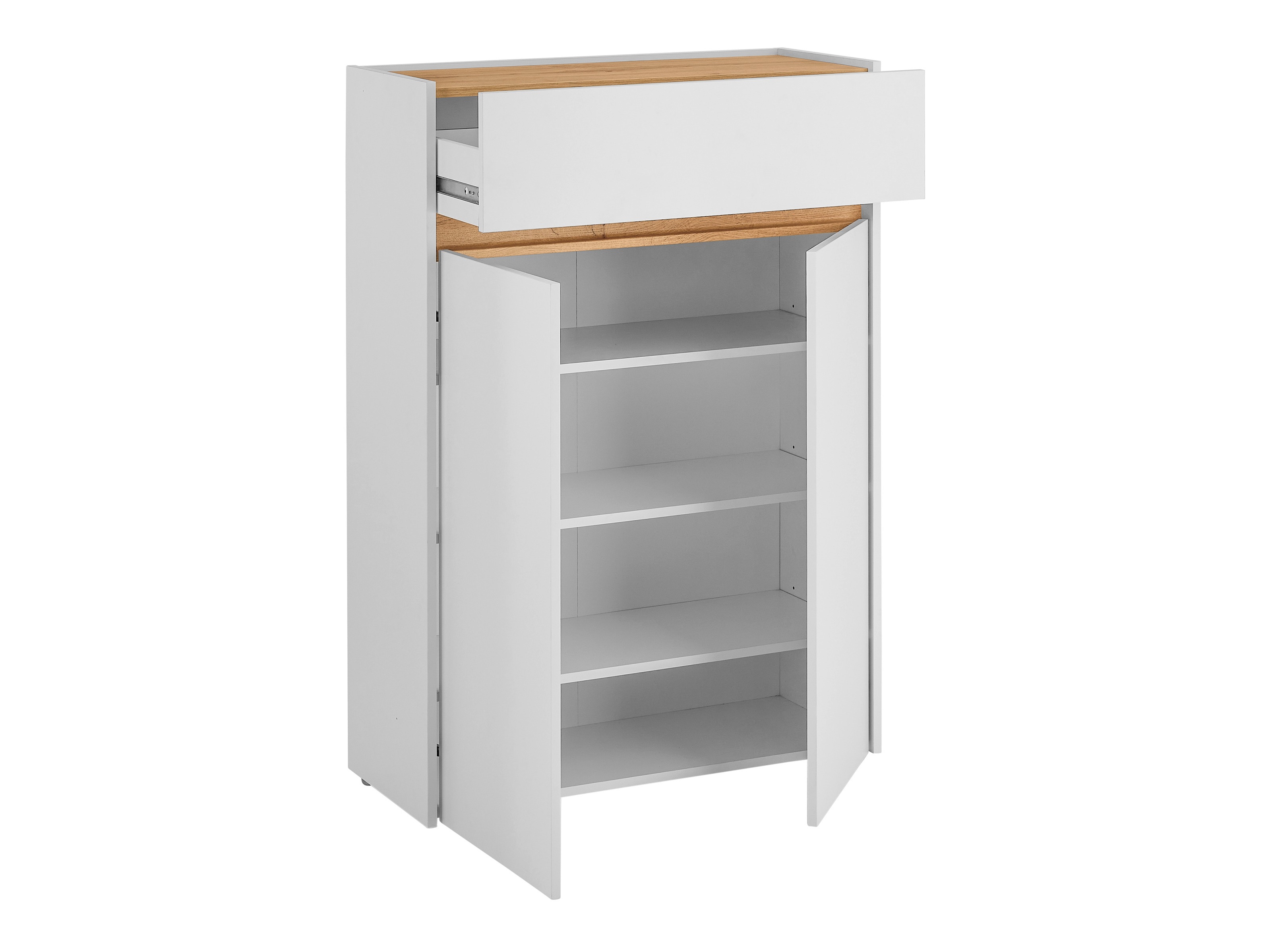 Set za hodnik Elbsori 176 (Bijela + Hrast Wotan)