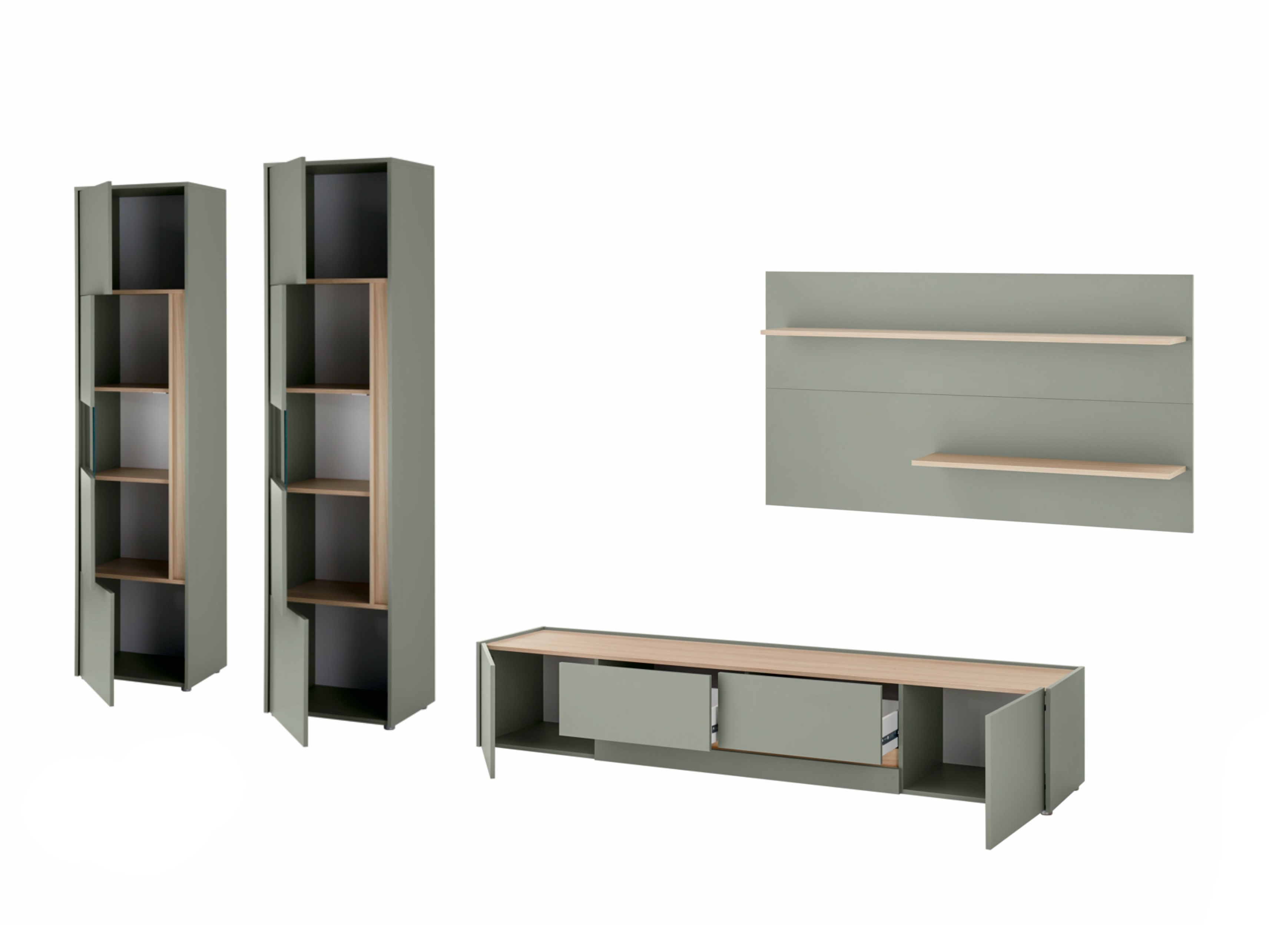 Dnevni boravak Elbsori 132 (Zelena + Hrast)