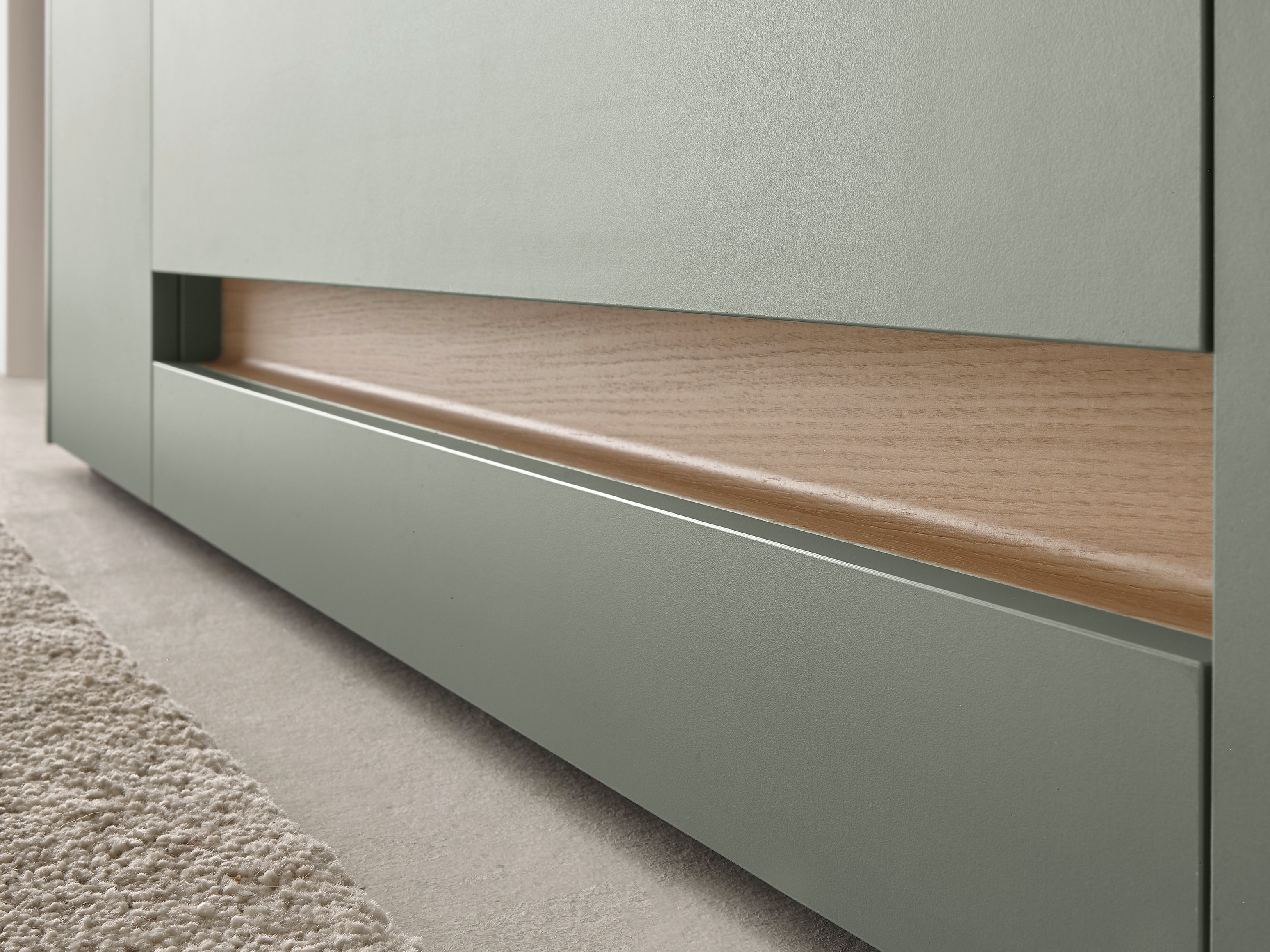 Set za dnevni boravak Elbsori 127 (Zelena + Hrast)