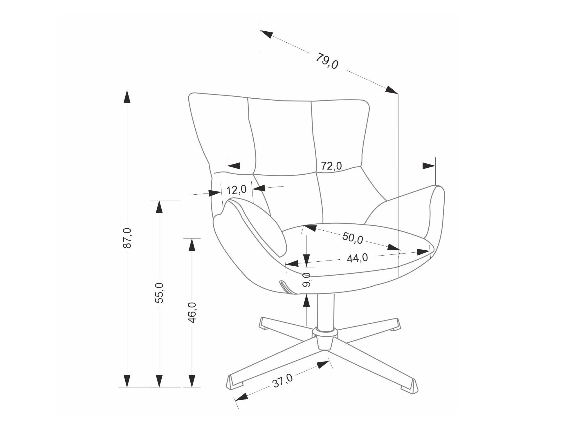 Fotelja Houston 2088 (Bež)