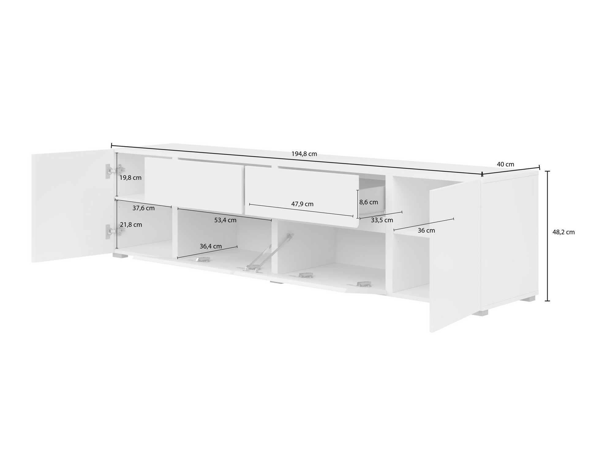 TV stol Elbleve 100 (Bijela)