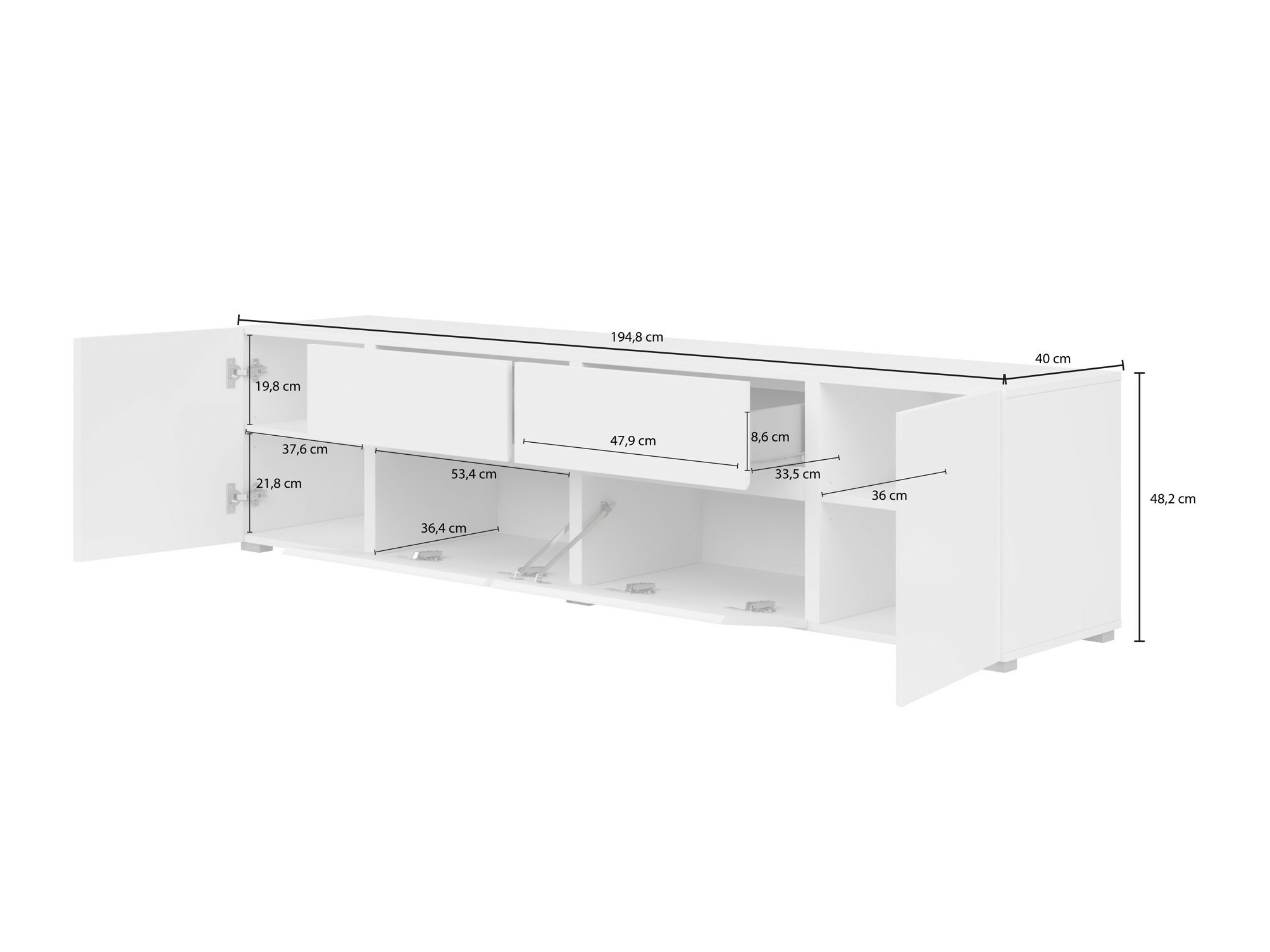 TV stol Elbleve 100 (Crna)