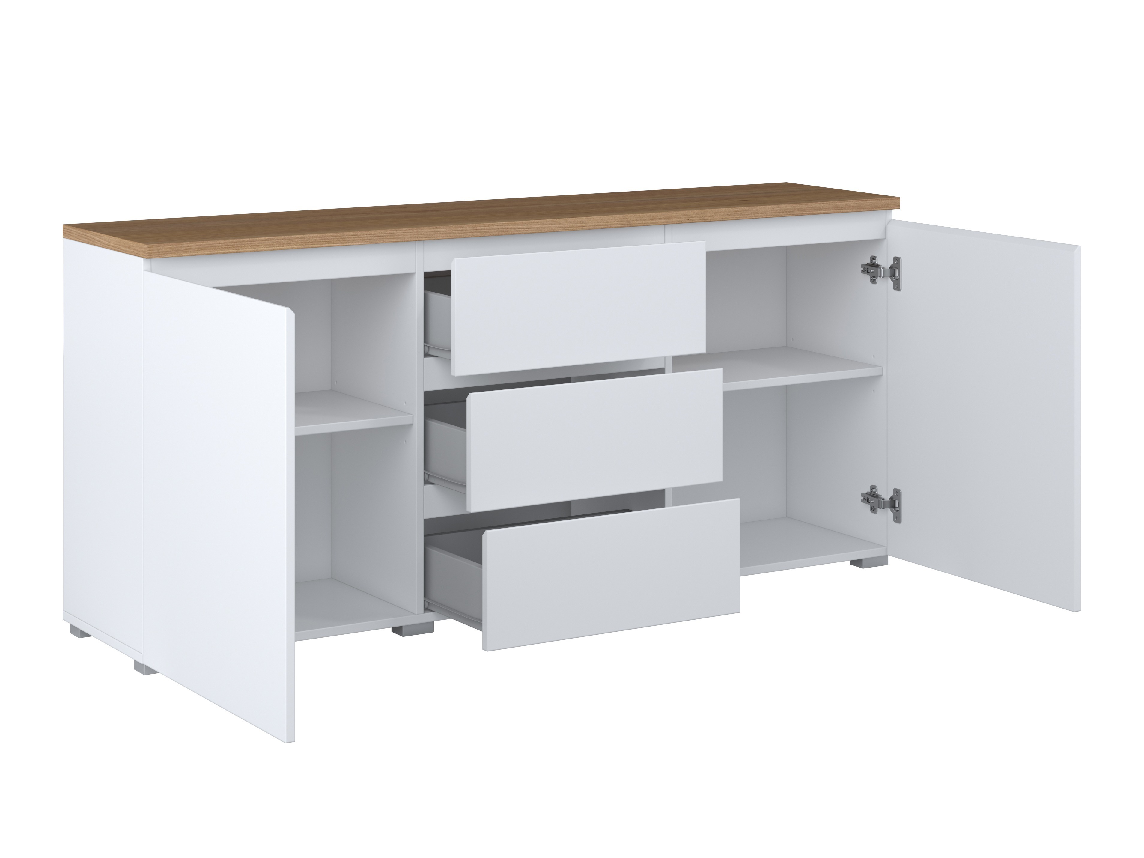 Komoda Baletu 106 (Bijela + Hrast)