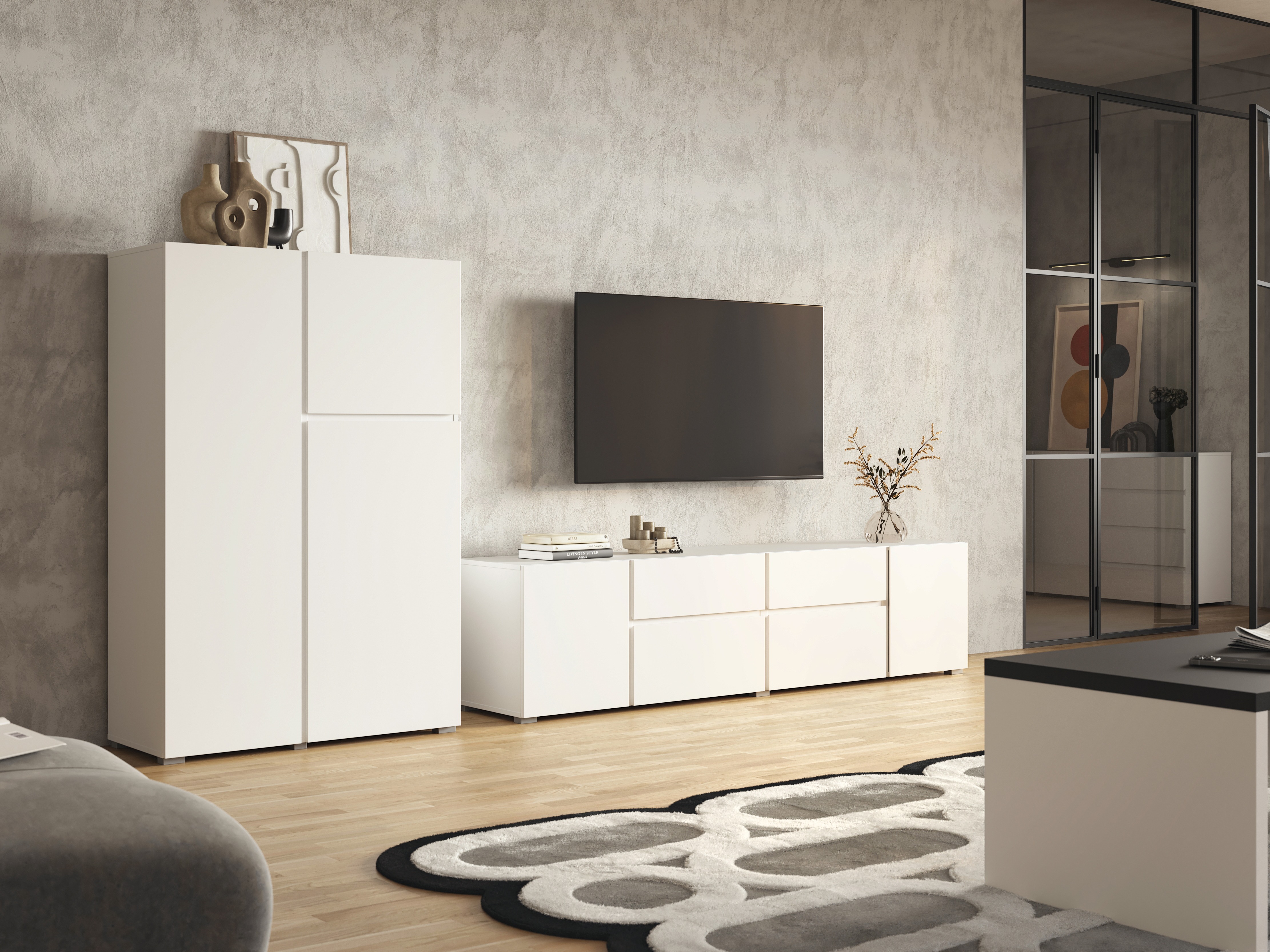 Set za dnevni boravak Elbleve 104 (Bijela)