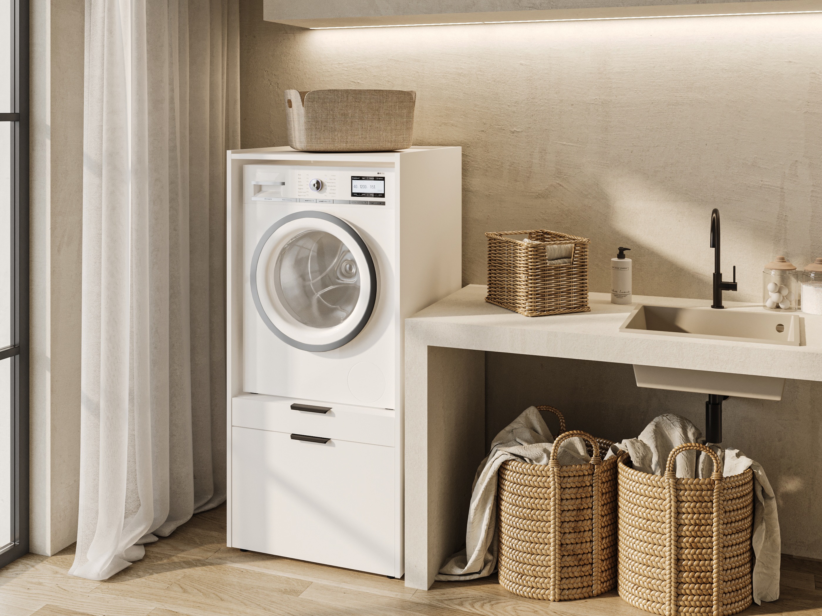 Kupaonska polica Austin 376 (Bijela)