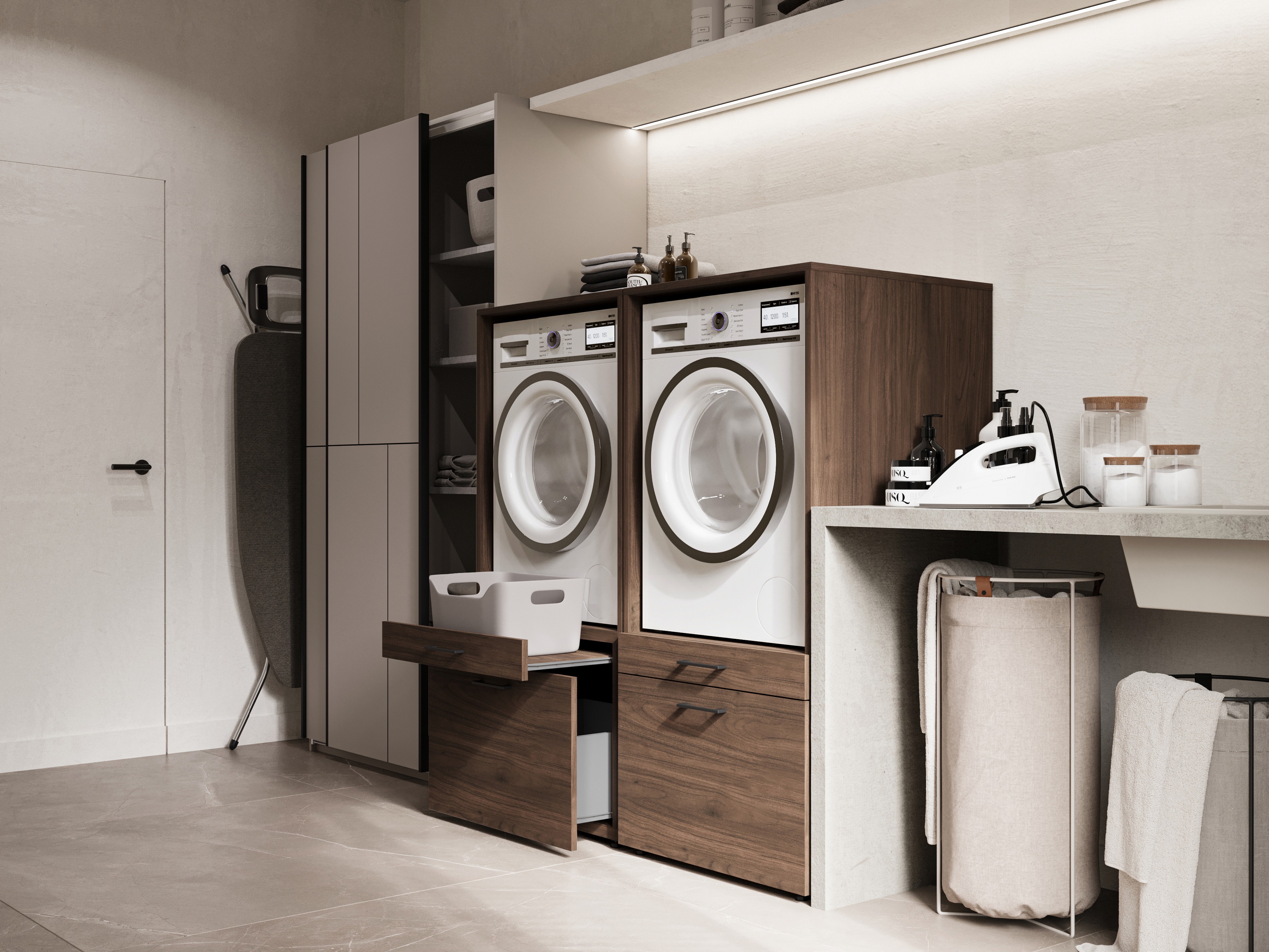 Kupaonska polica Novdele 102 (Orah)