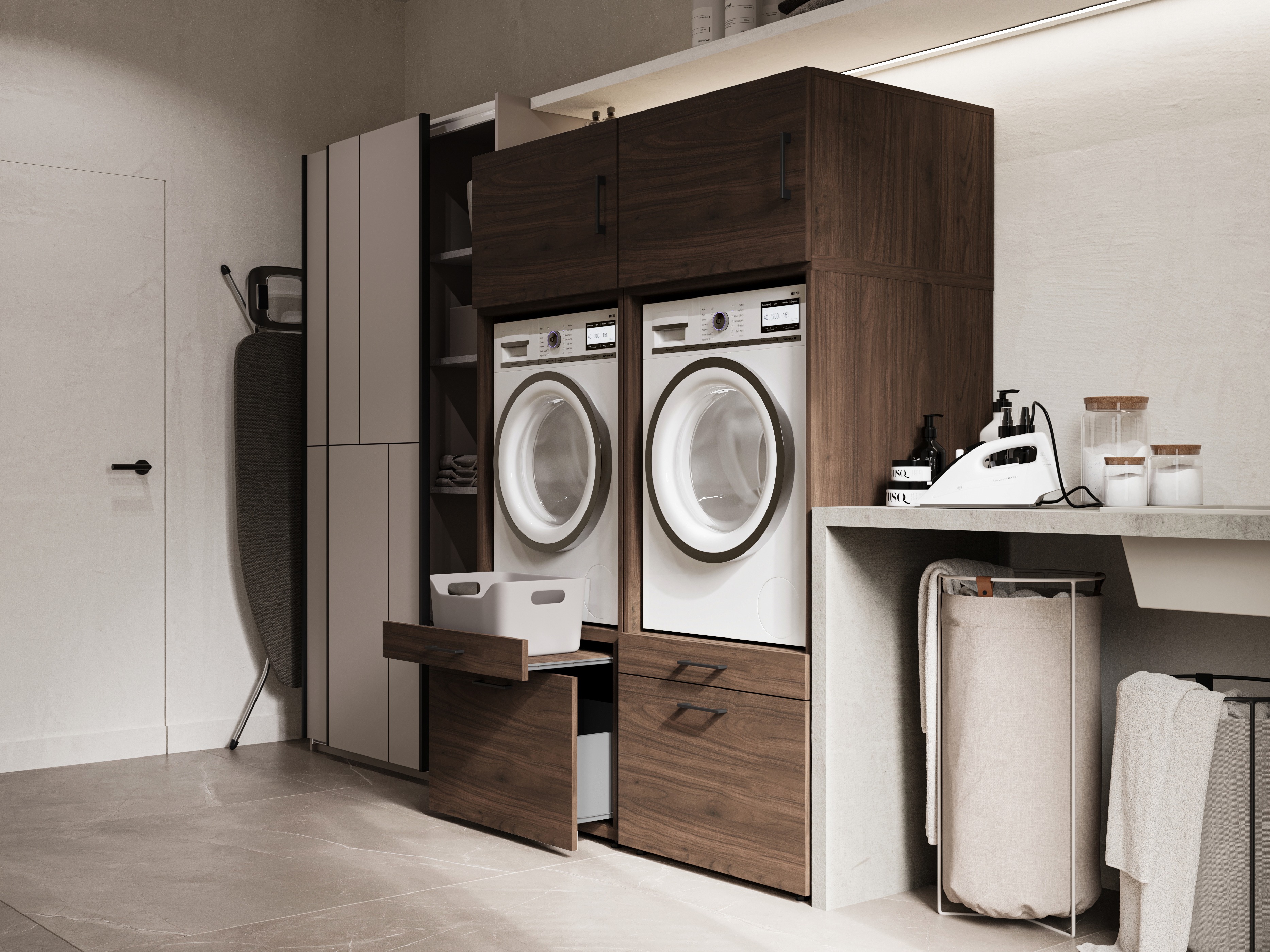 Kupaonska polica Novdele 102 (Orah)