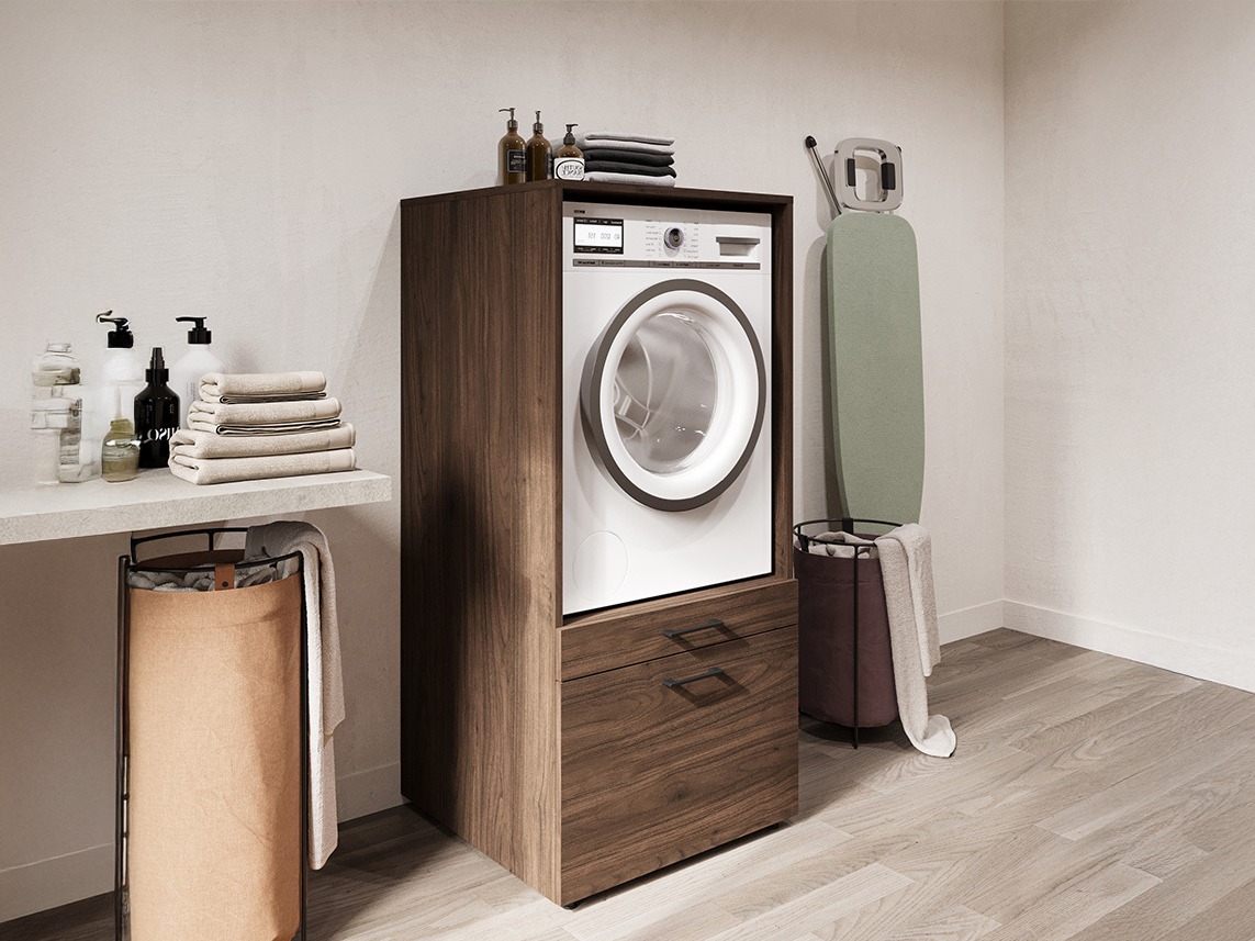 Kupaonska polica Novdele 102 (Orah)