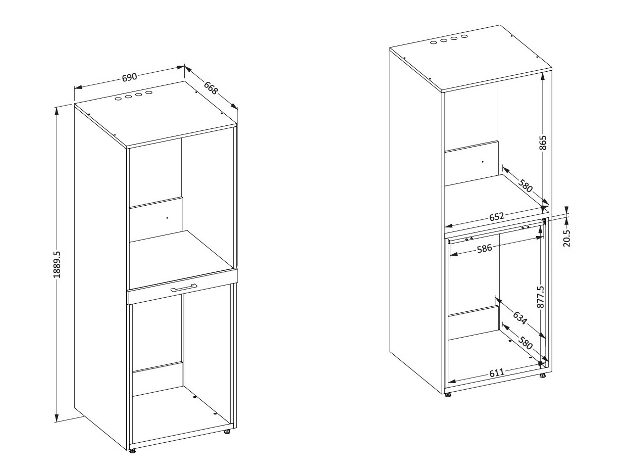Kupaonska polica Novdele 103 (Kašmir)