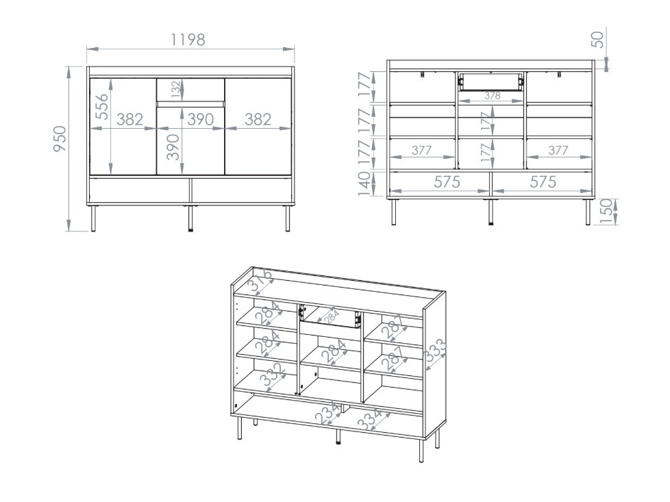 Polica za cipele Tivorlo 104